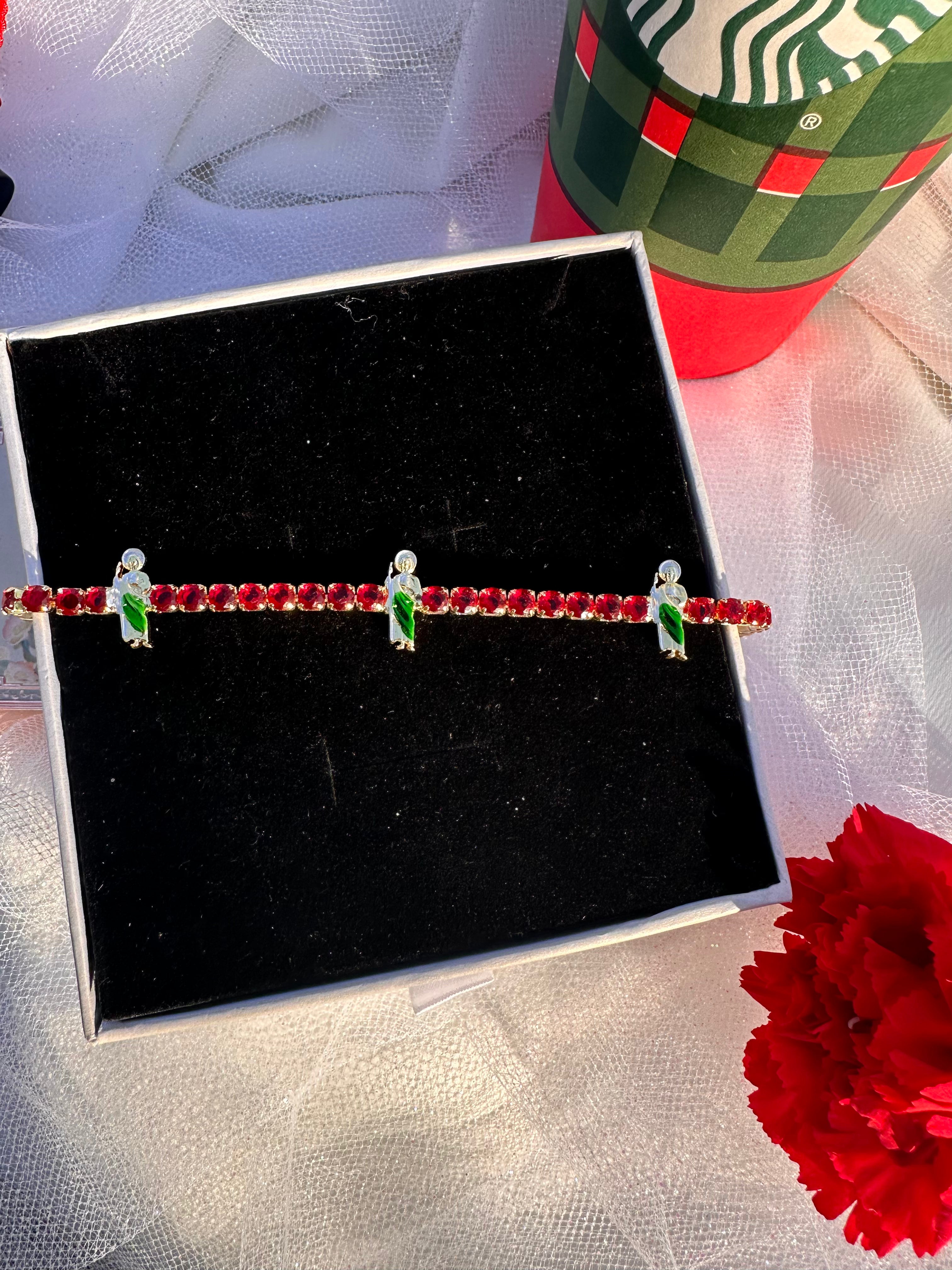 Prosperity Saint Jude Red Tennis Bracelet