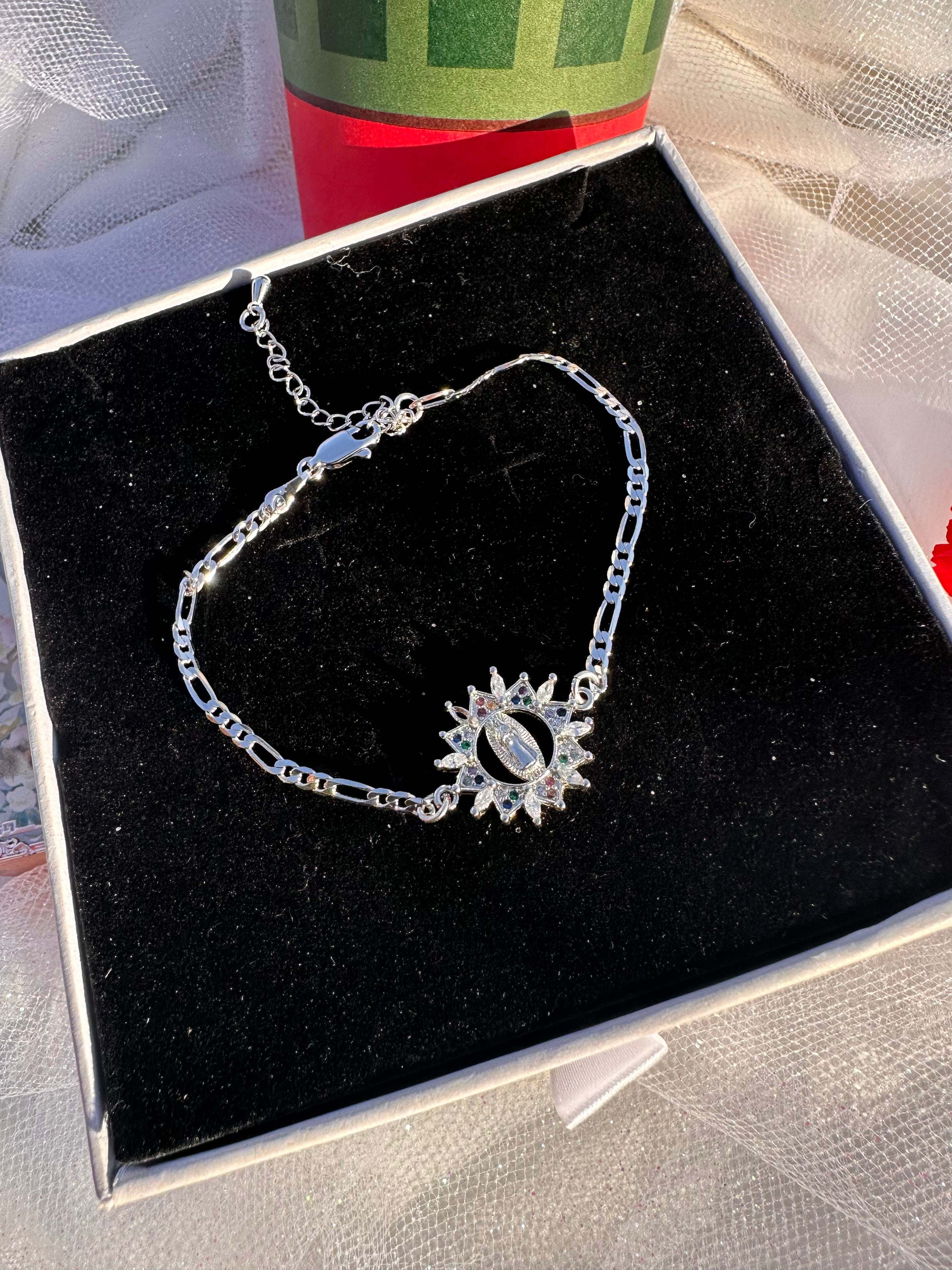 Silver Holiday Virgencita Bracelet