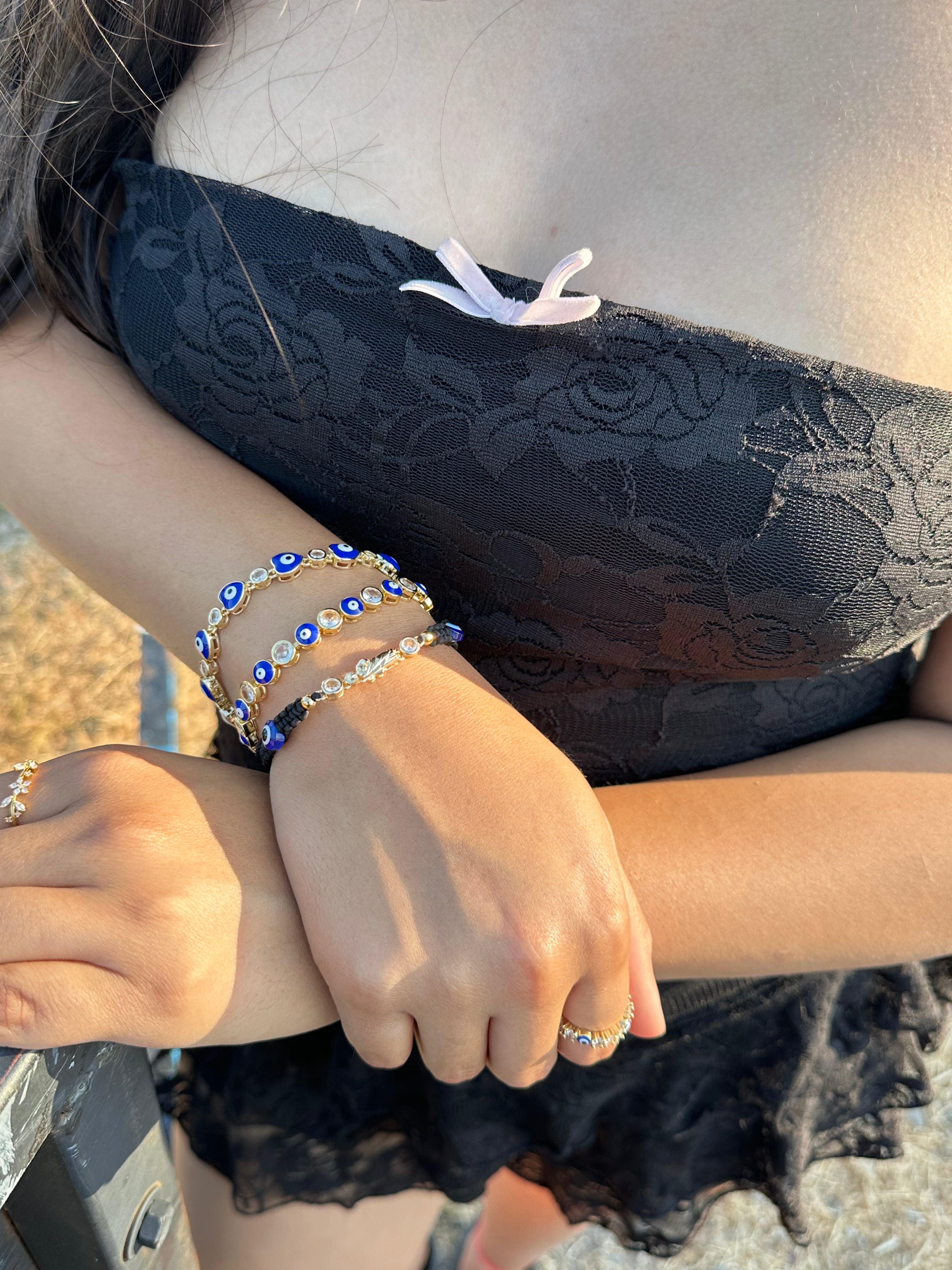 Siempre Protegida Corazon Bracelet 💙🧿✨