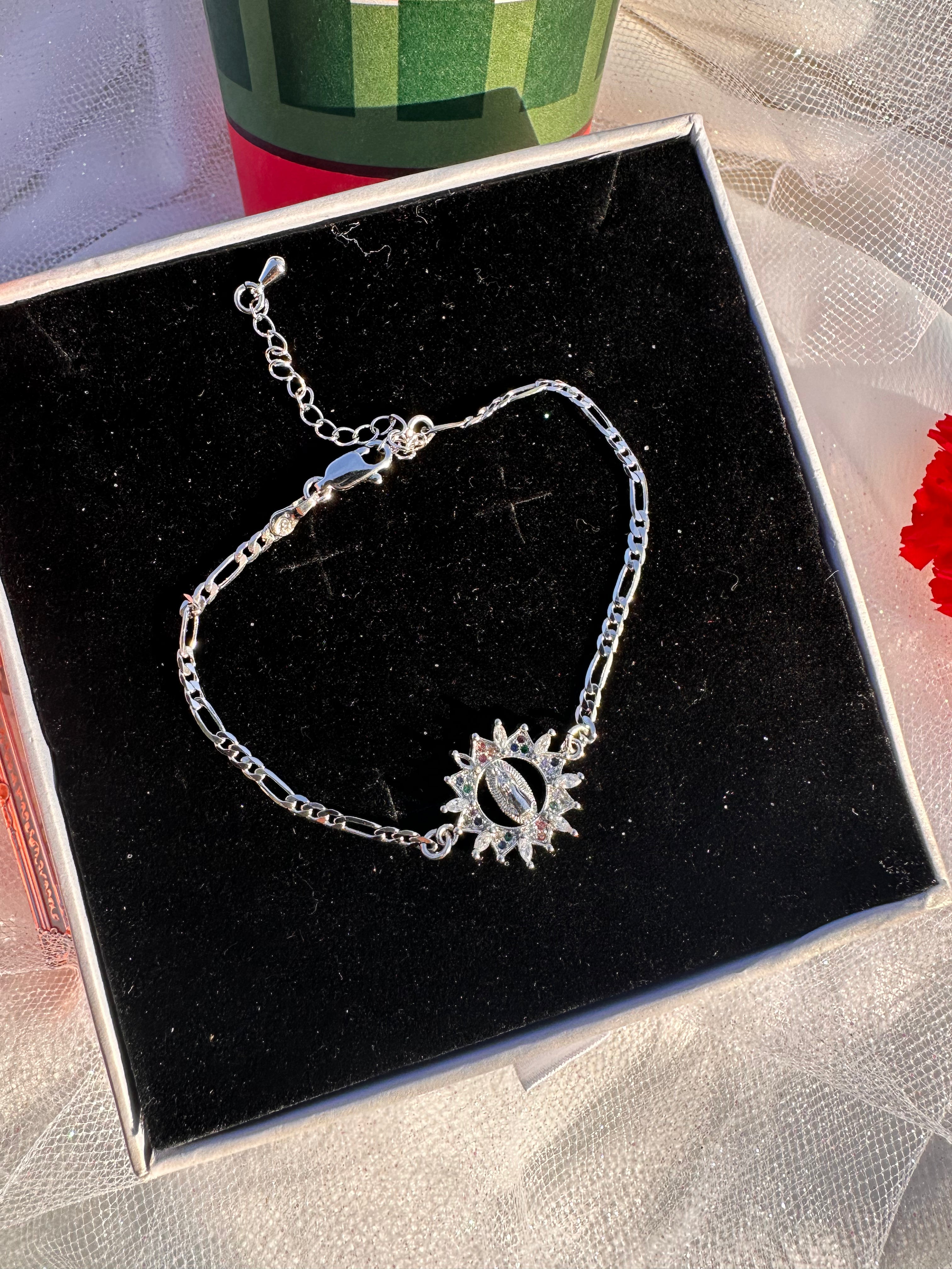 Silver Holiday Virgencita Bracelet