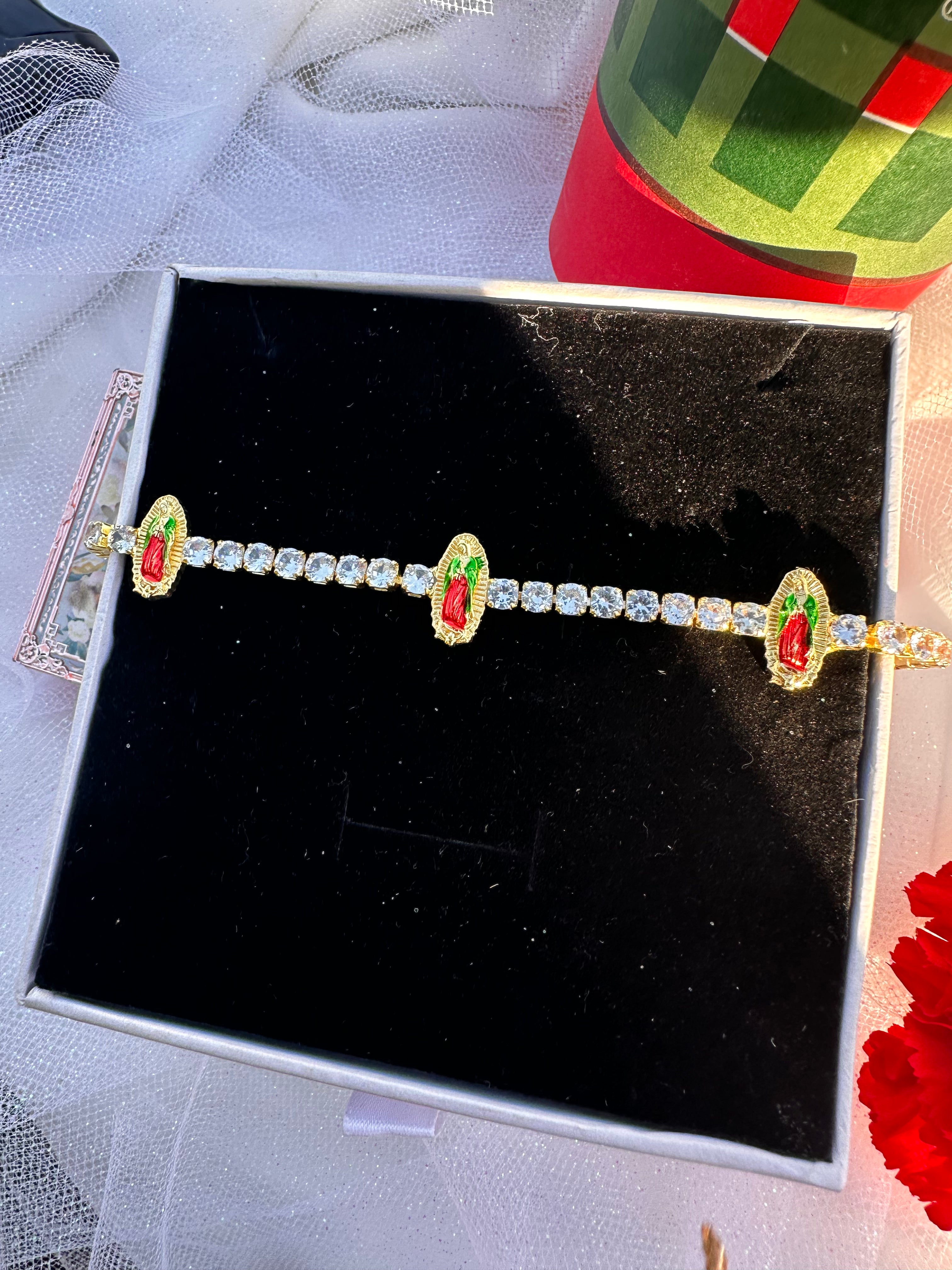 Divine Mary Tennis Bracelet