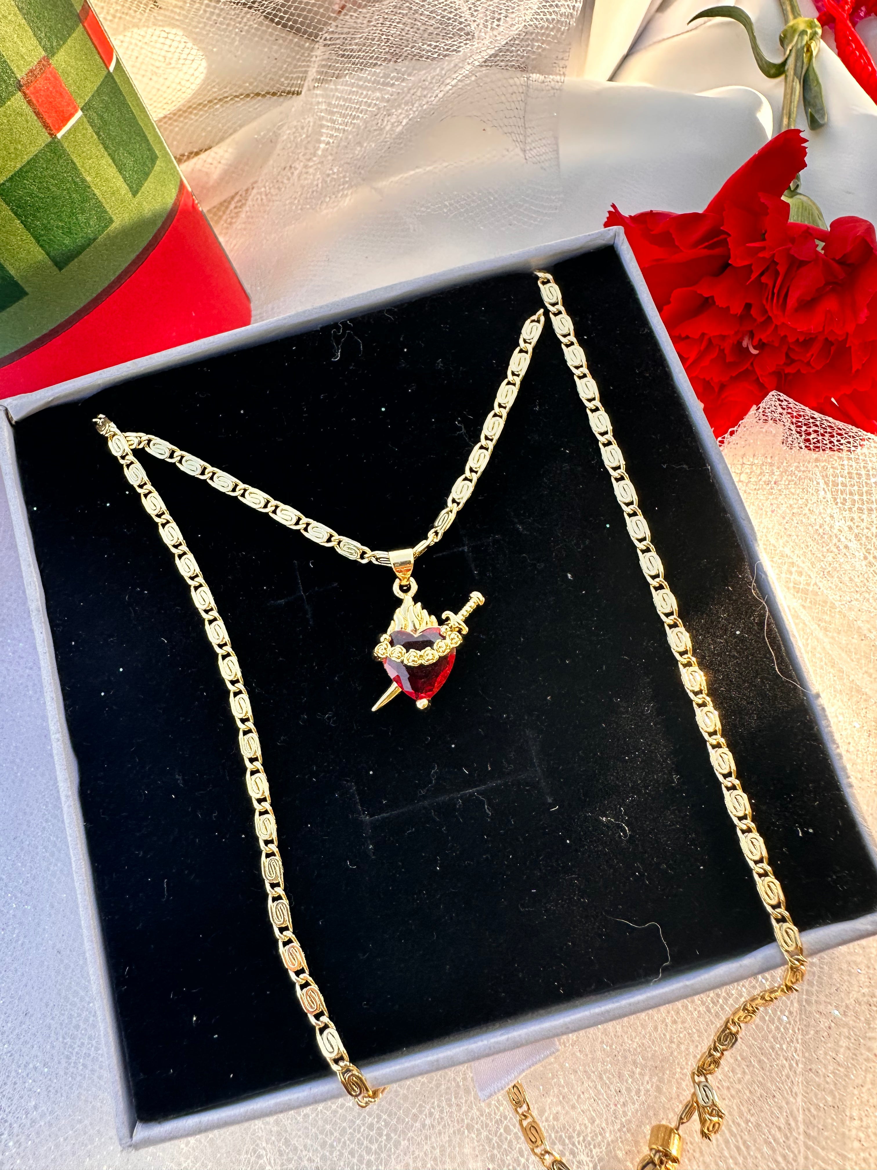 Heart-Pierced Necklace