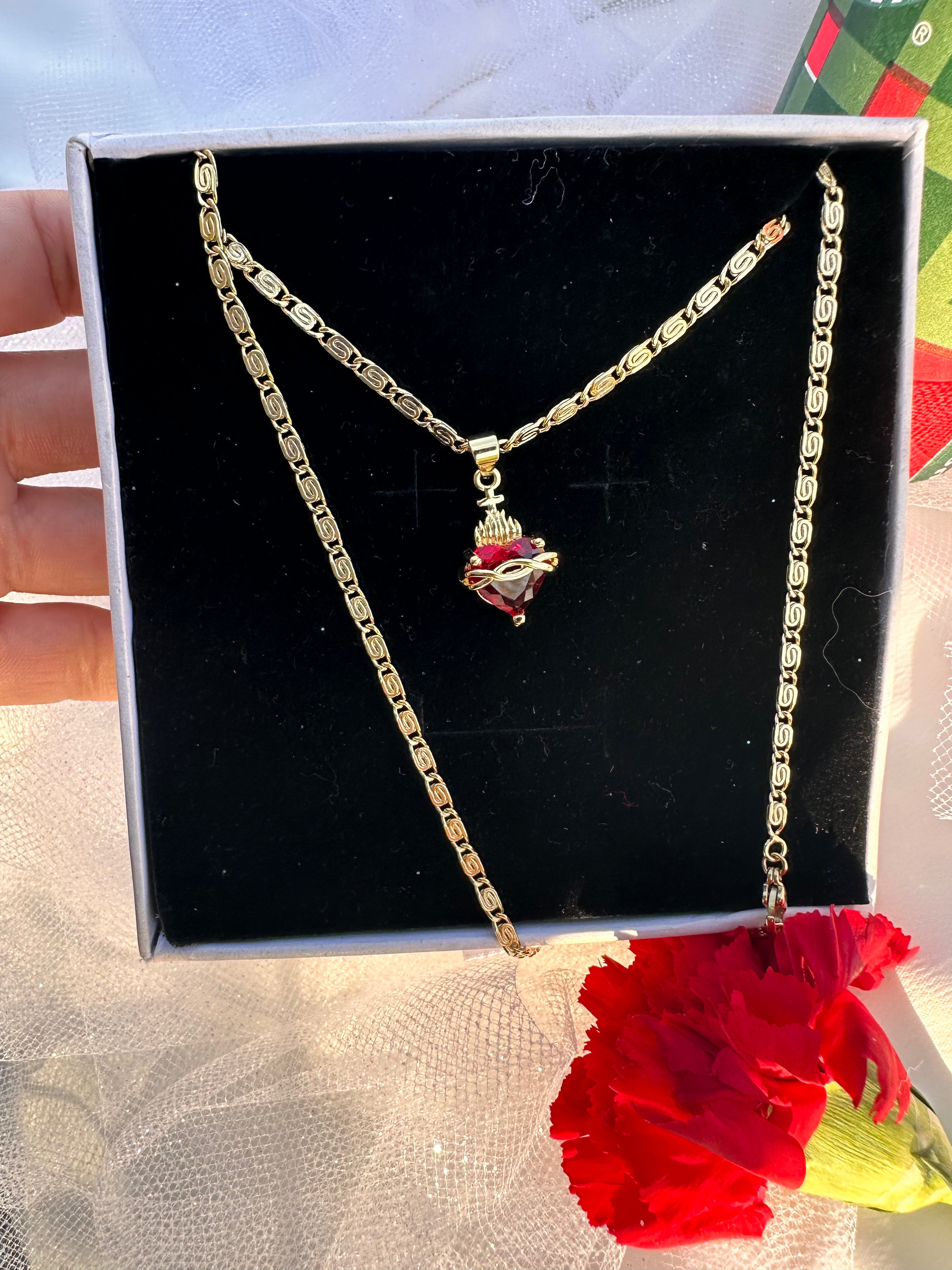 Heart-Pierced Necklace