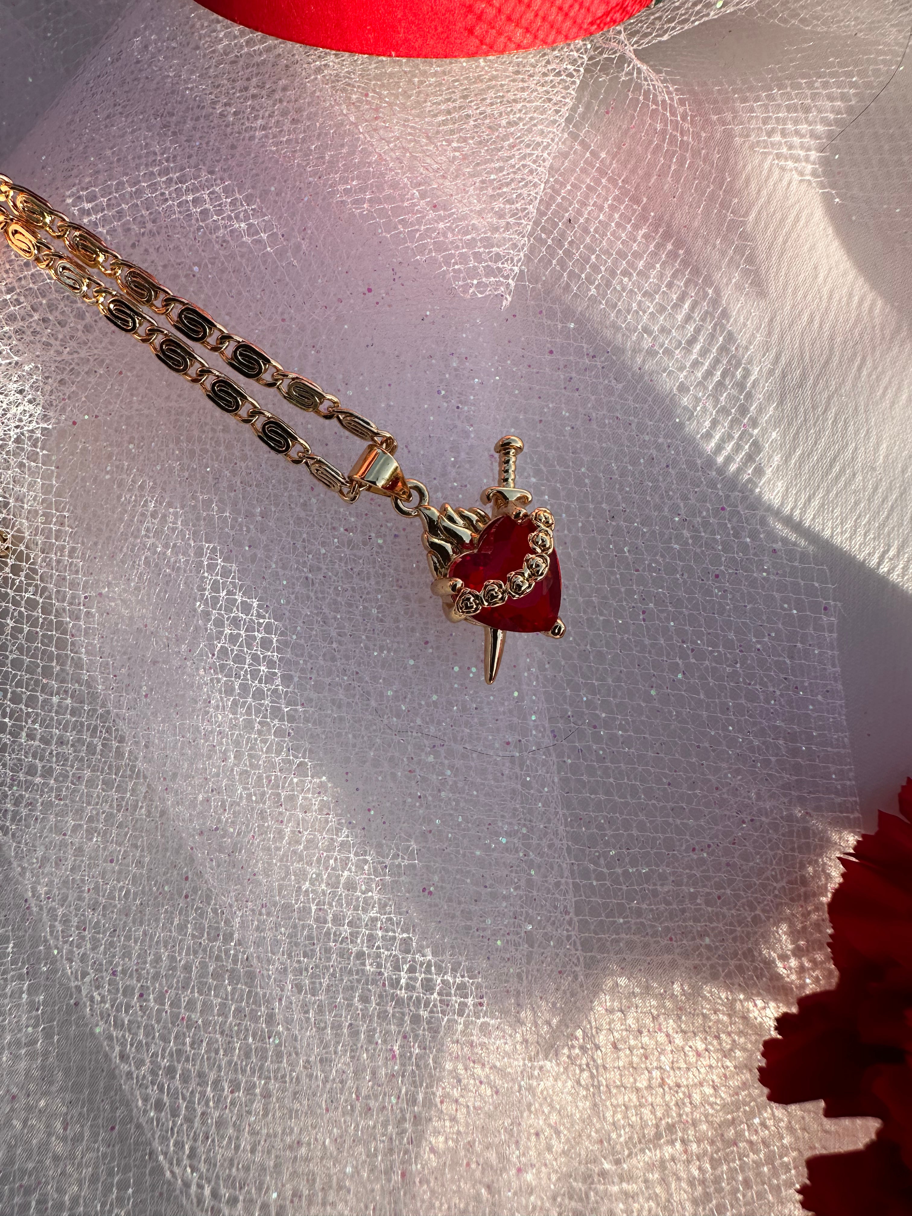 Heart-Pierced Necklace