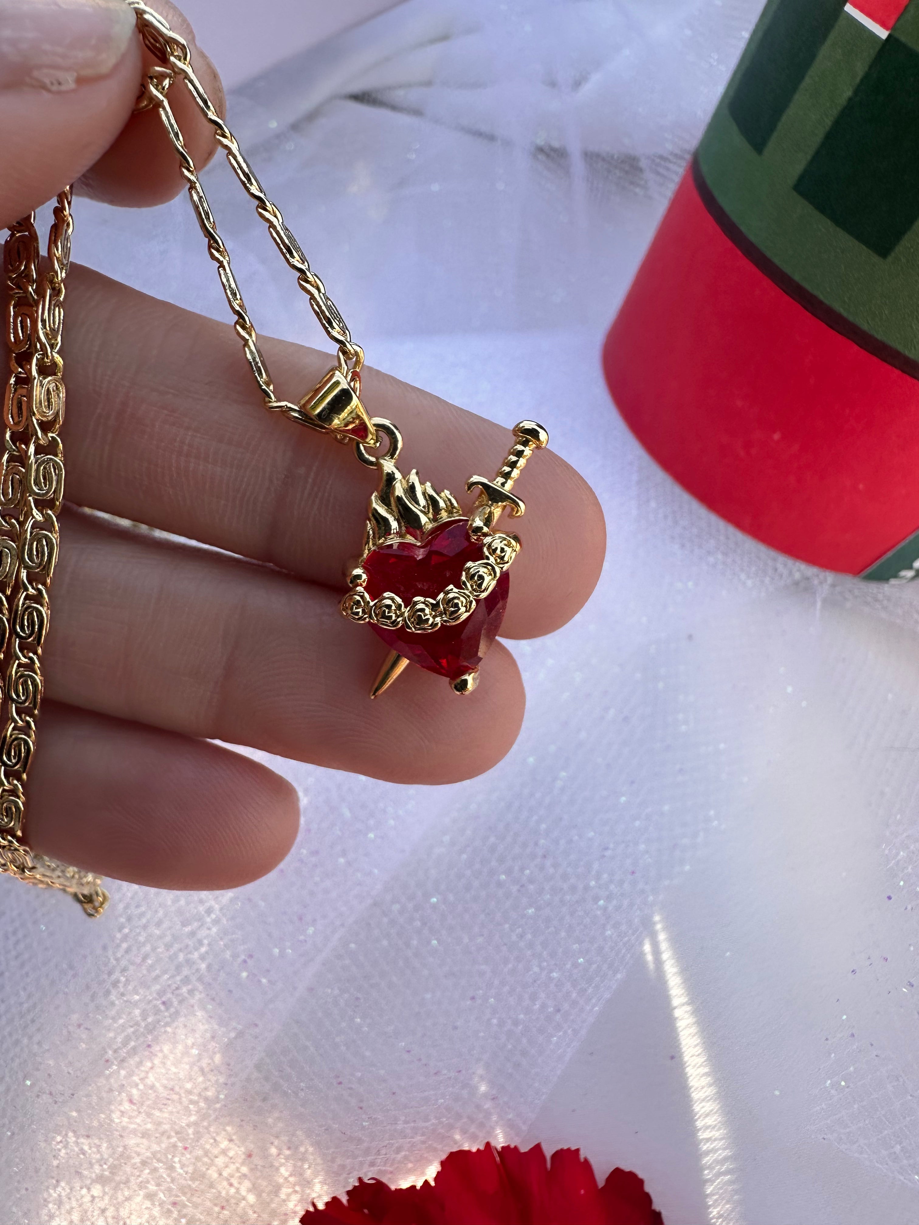 Heart-Pierced Necklace