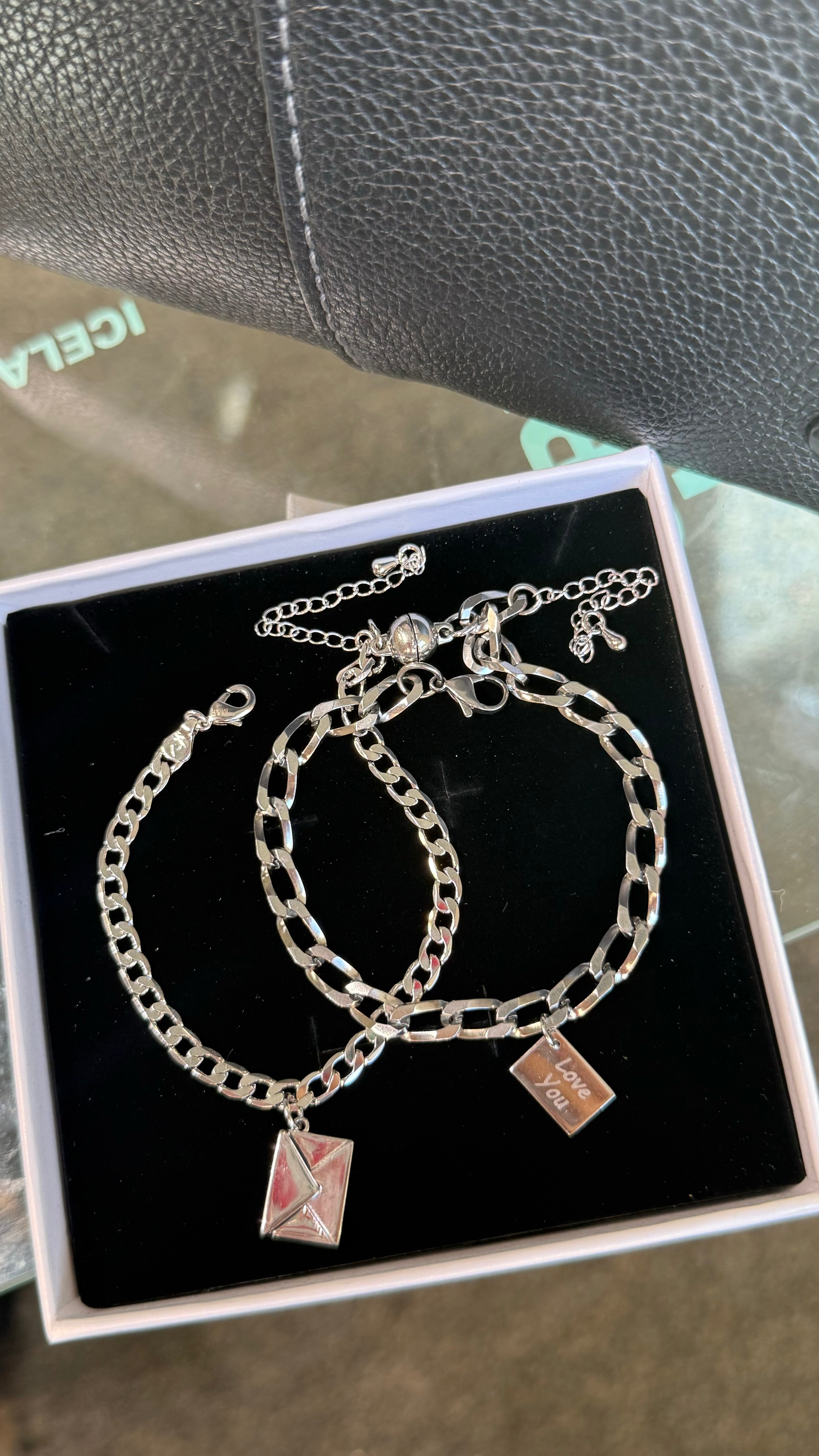 "Distance" Magnetic Couple bracelets