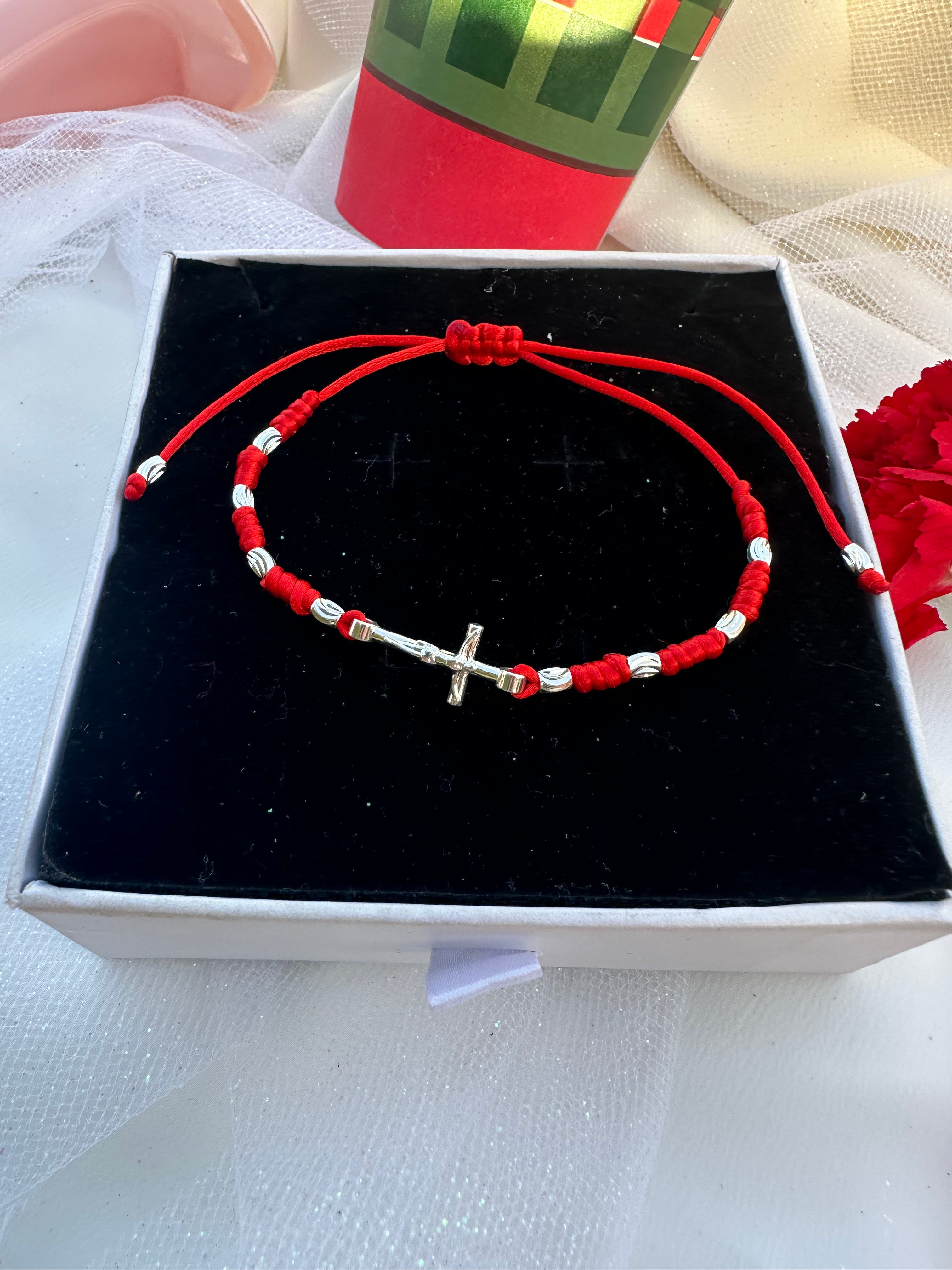 Red Crucifix Bracelet