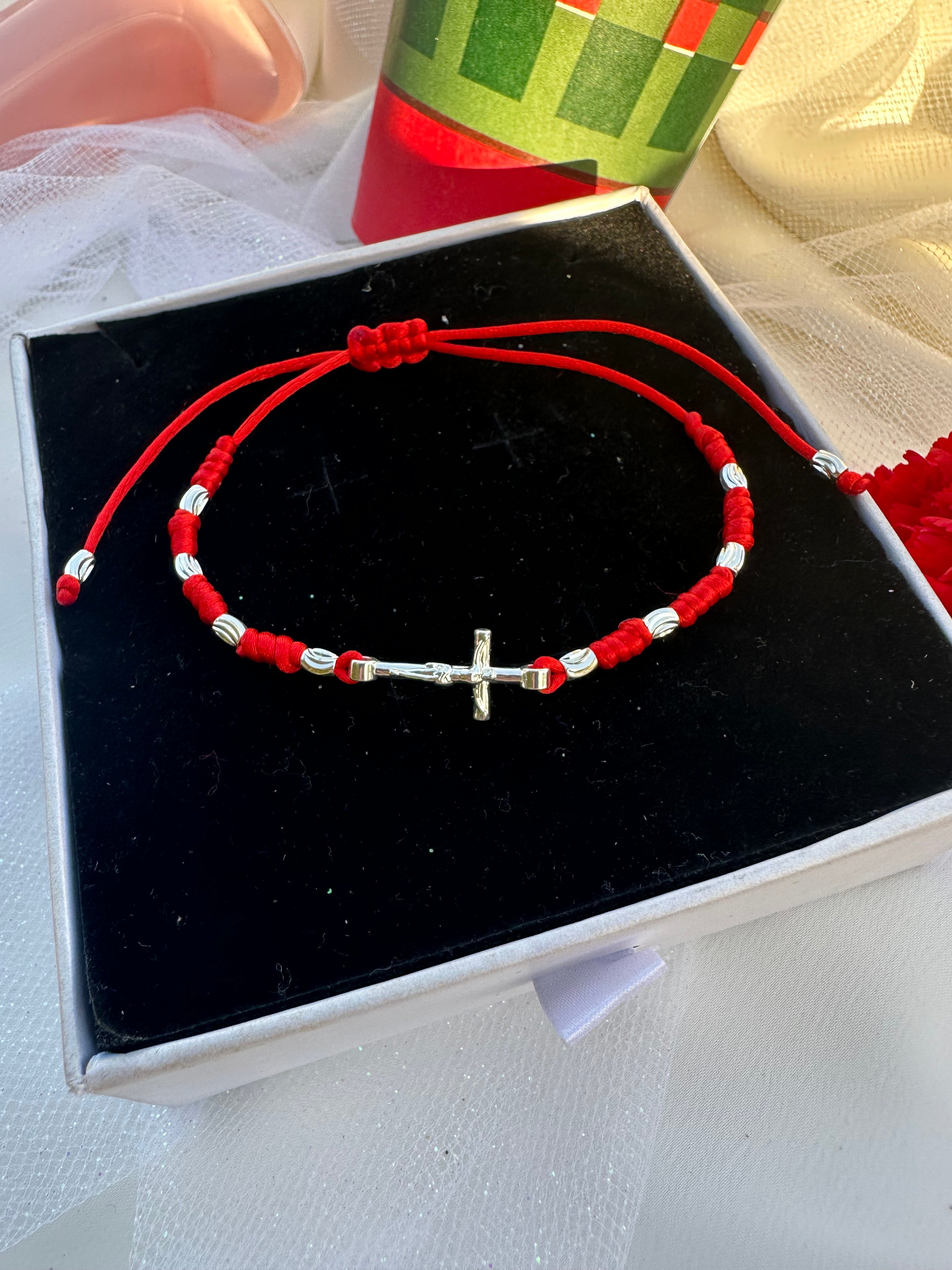 Red Crucifix Bracelet