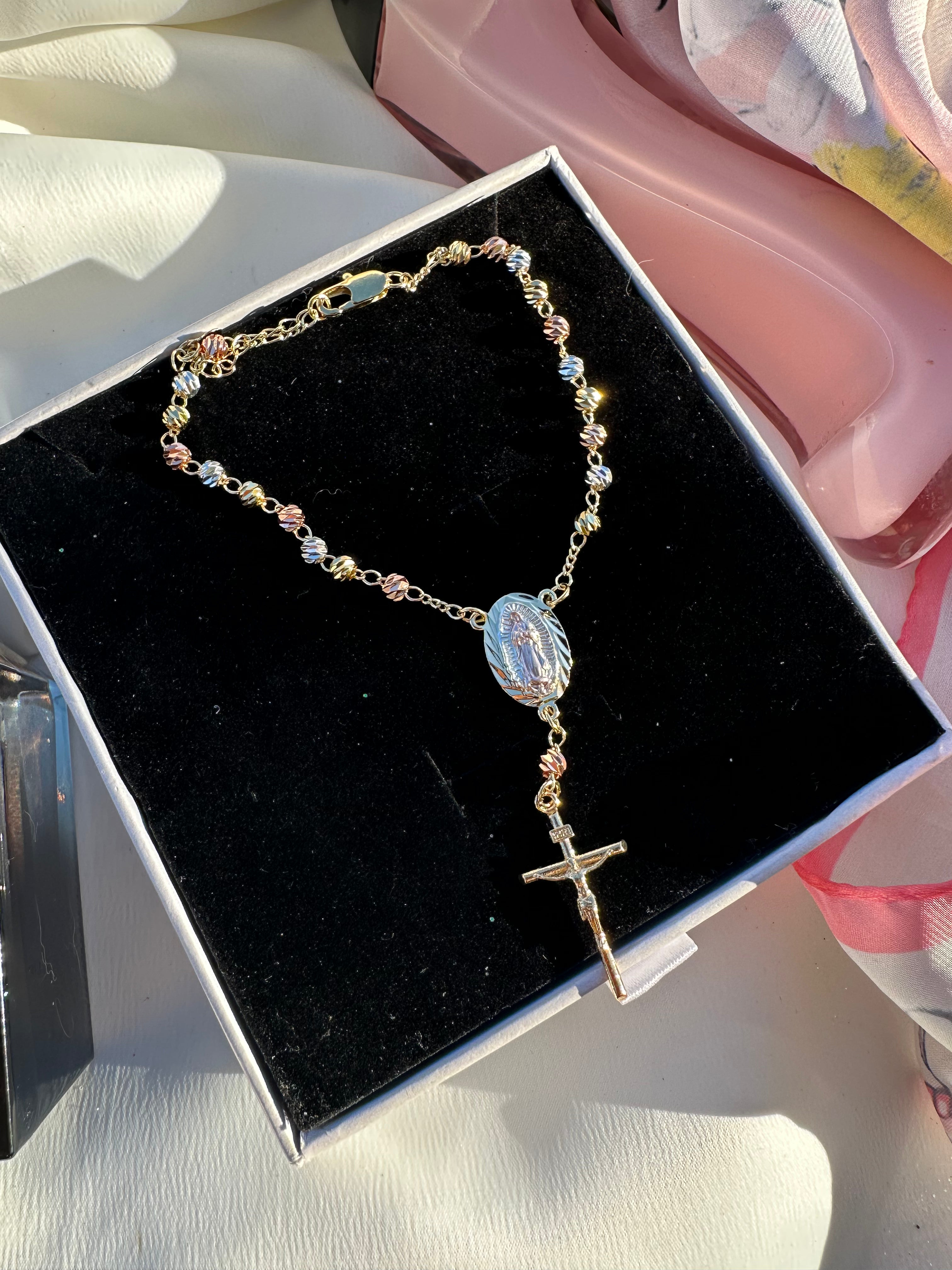 Dainty Lady of Guadalupe Rosario Bracelet