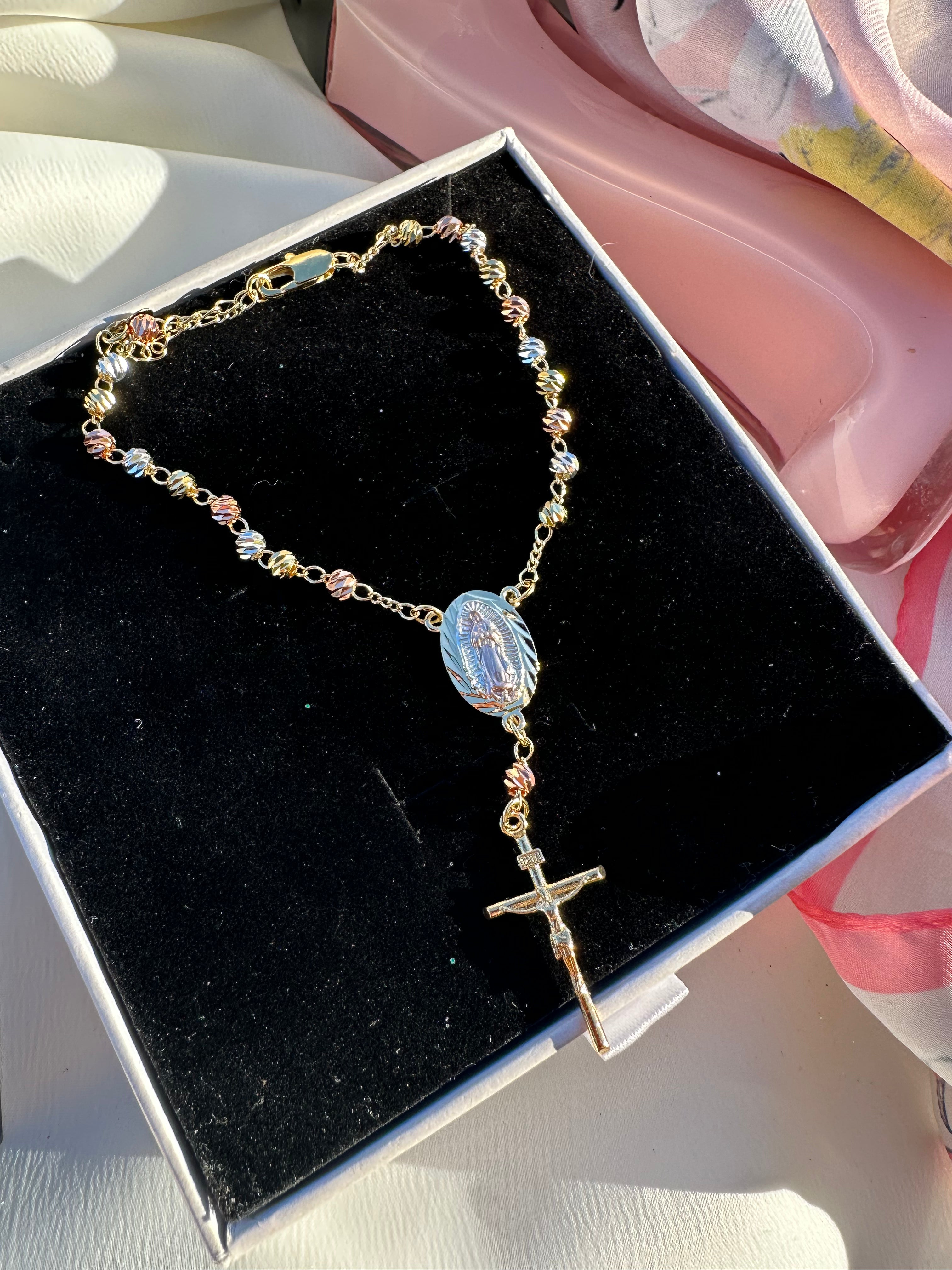 Dainty Lady of Guadalupe Rosario Bracelet