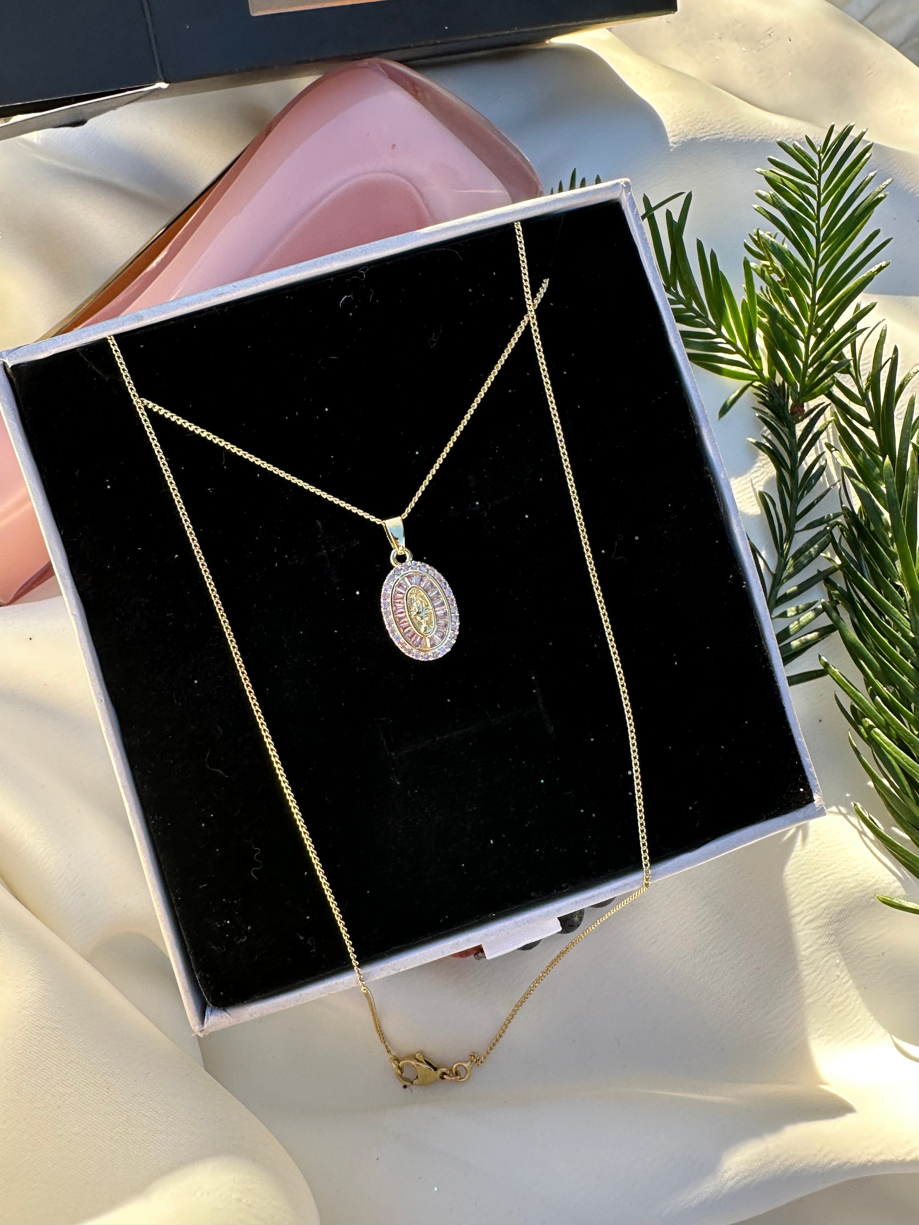 Blush Divine Heart Necklace