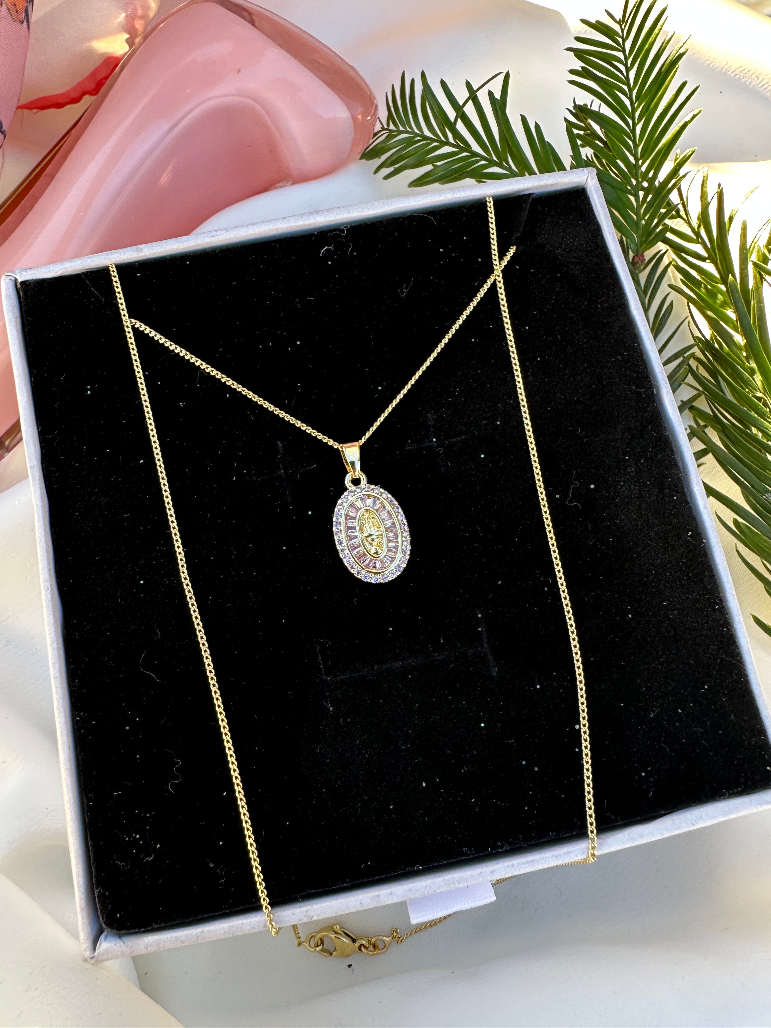 Blush Divine Heart Necklace