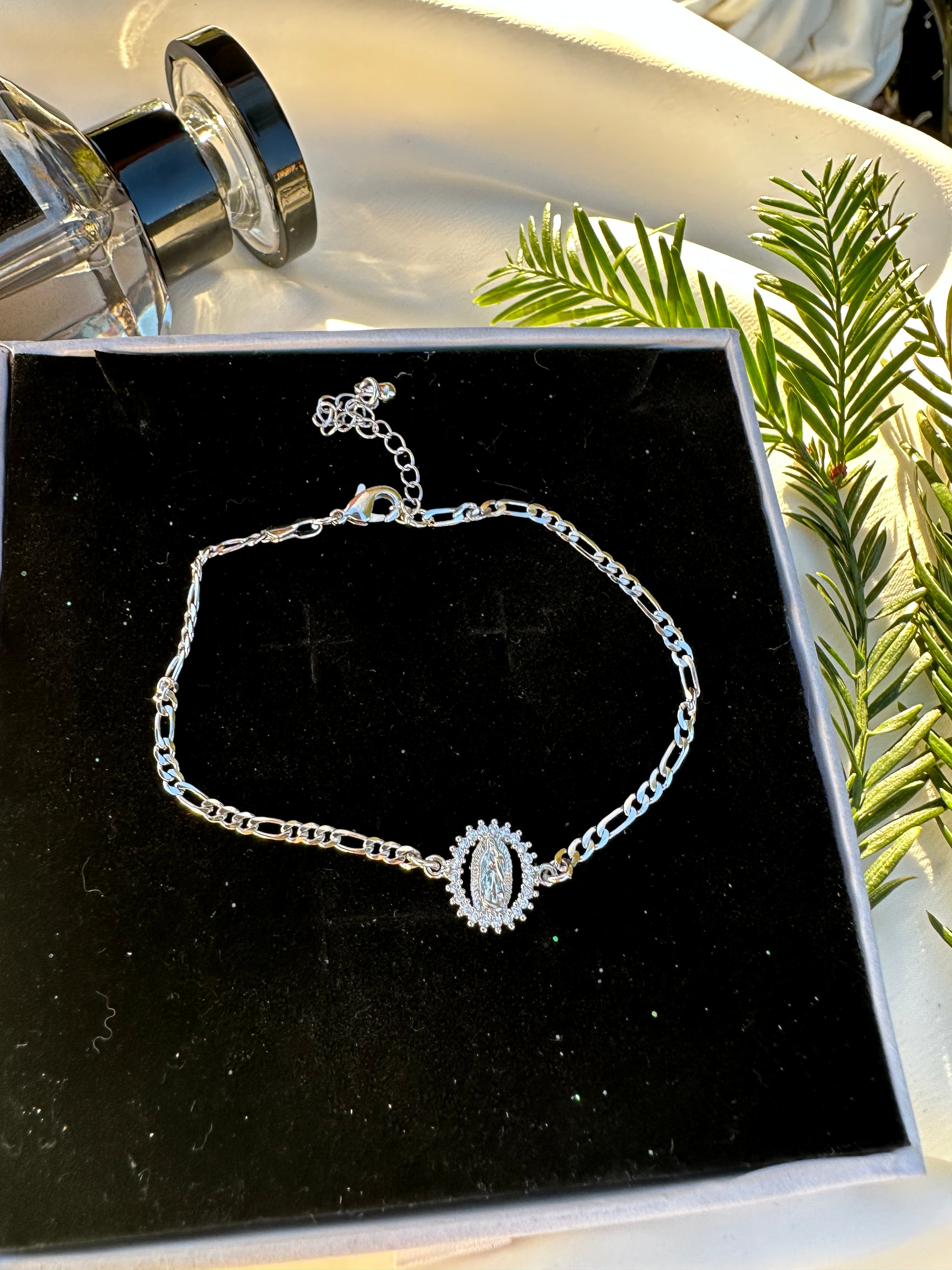 Silver Virgencita Bracelet