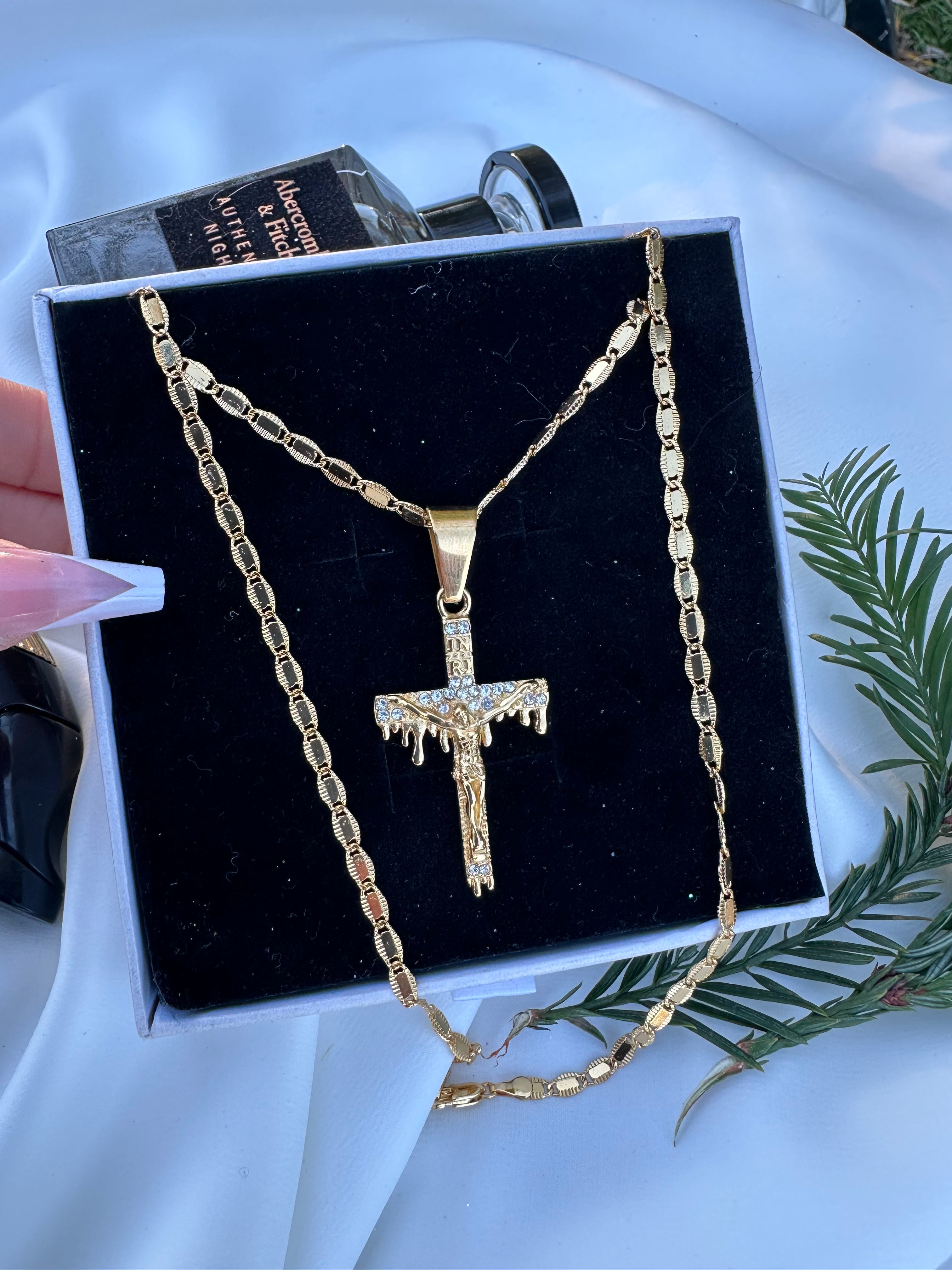 Faith in Motion Cross Necklace