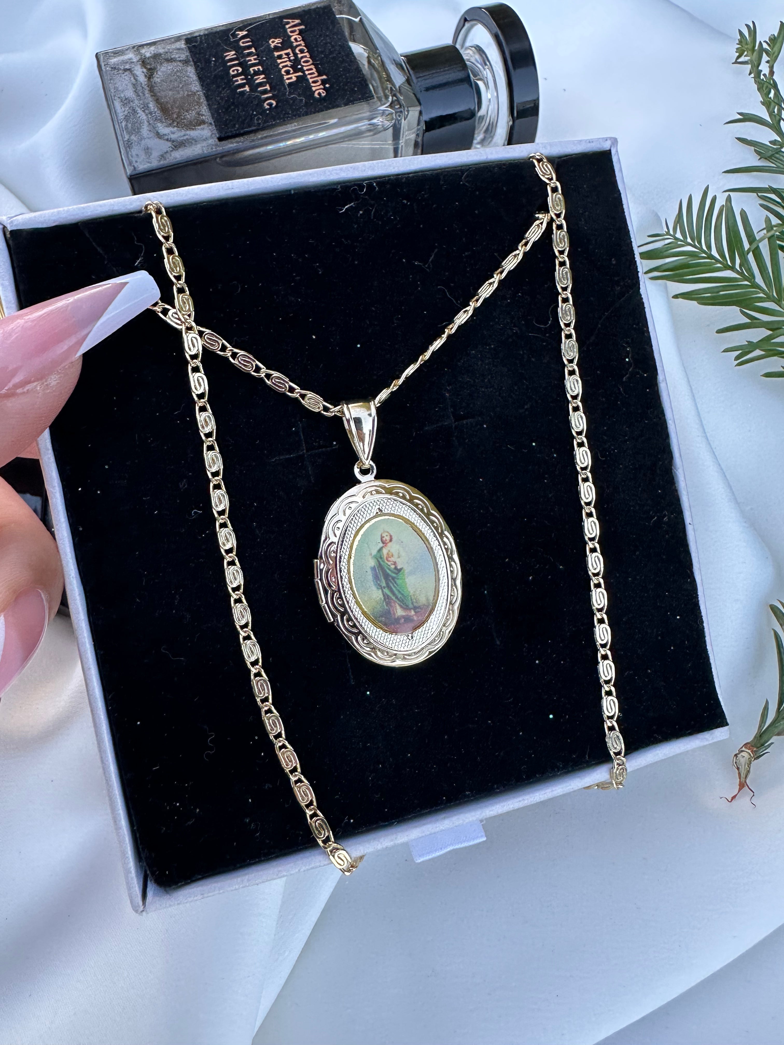 San Judas Locket Necklace