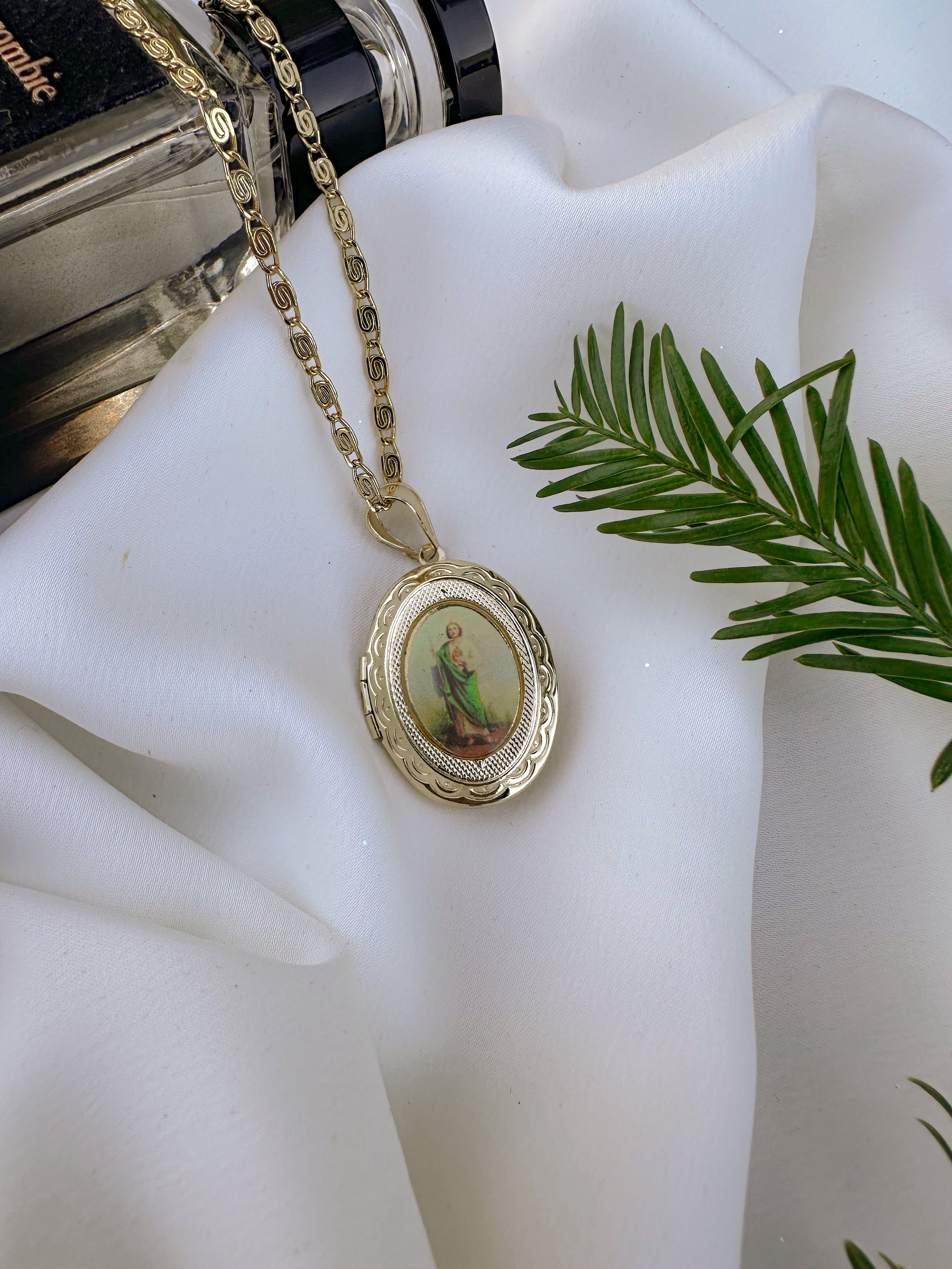 San Judas Locket Necklace