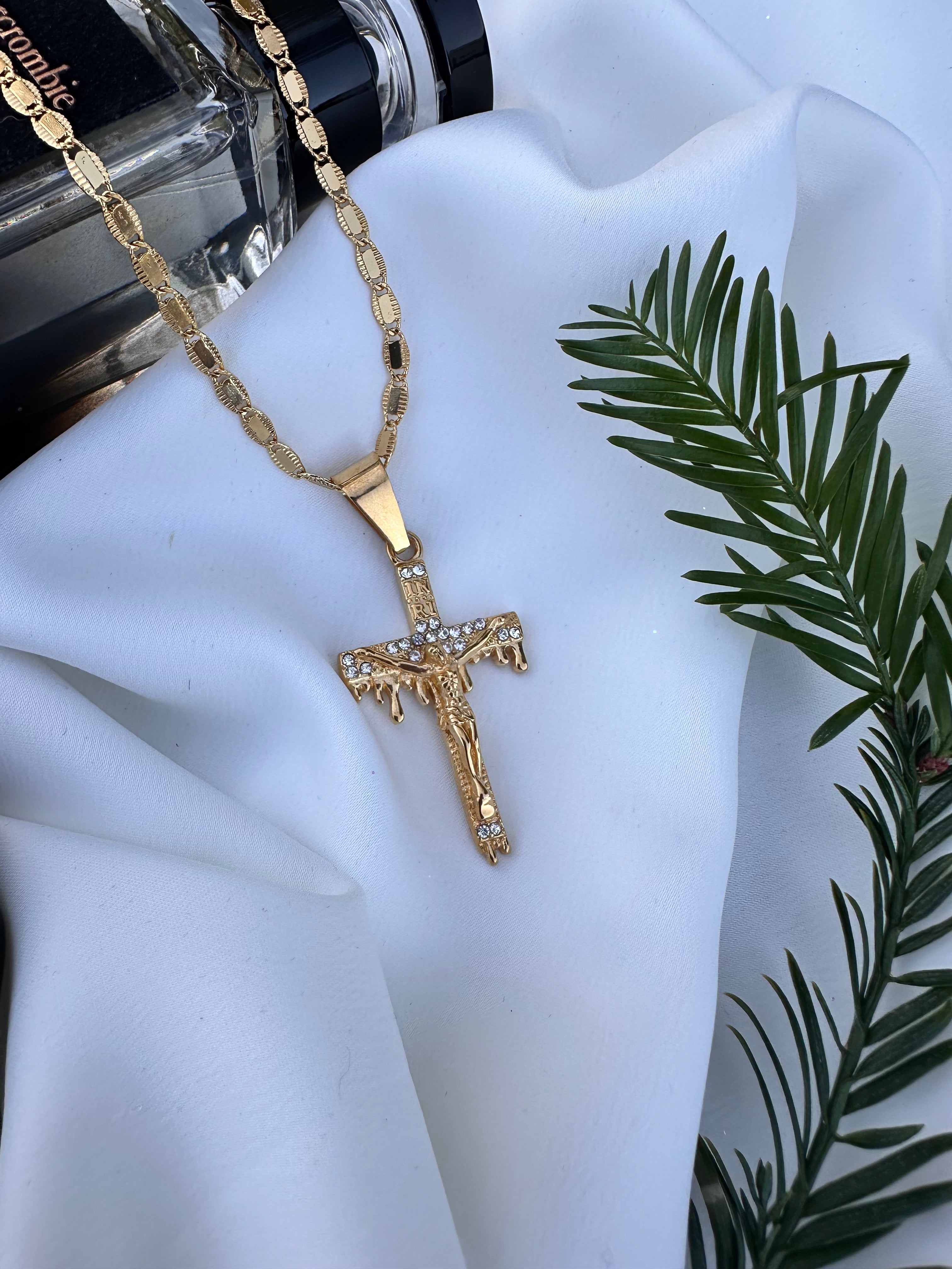 Faith in Motion Cross Necklace