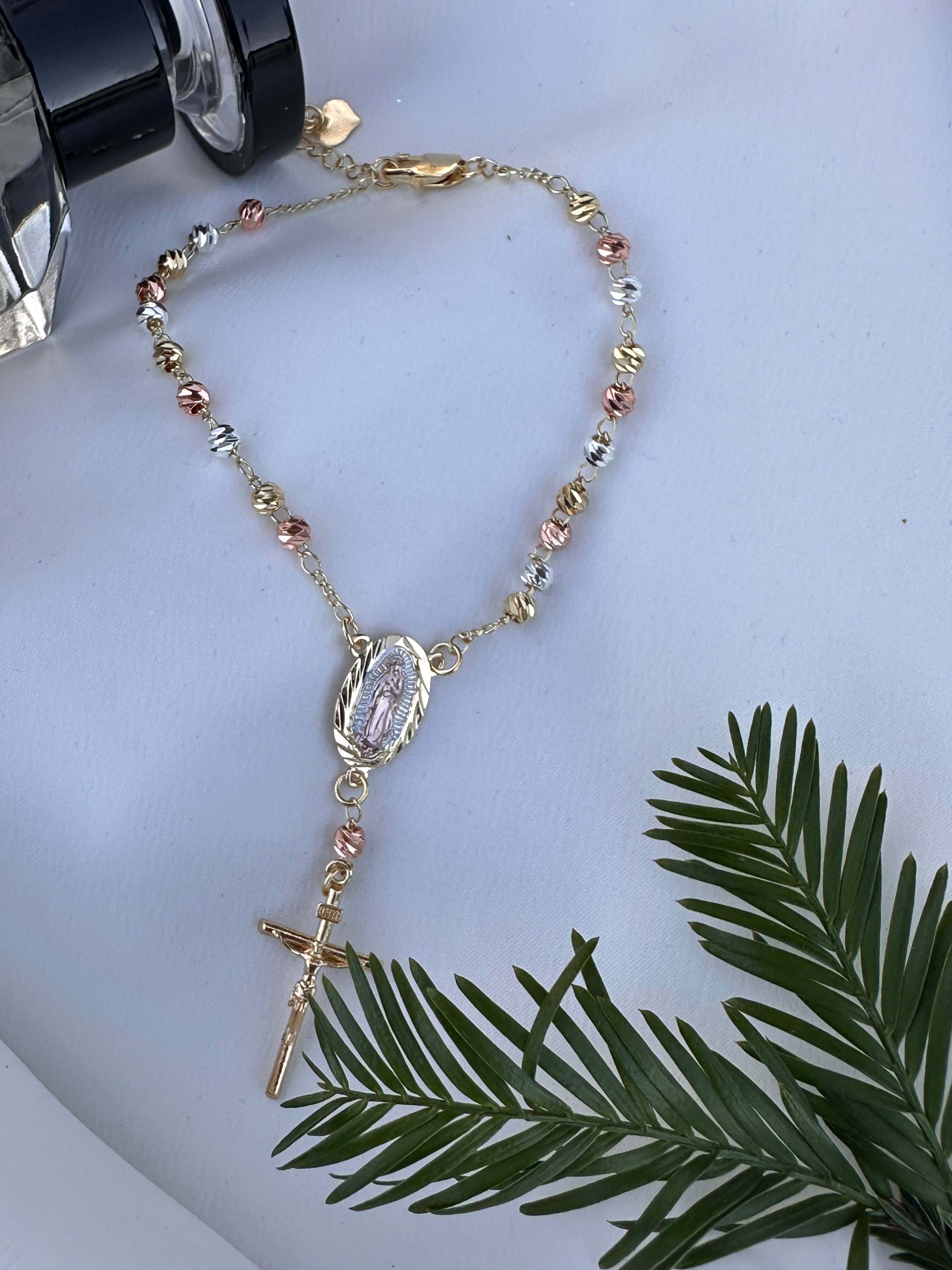 Dainty Lady of Guadalupe Rosario Bracelet