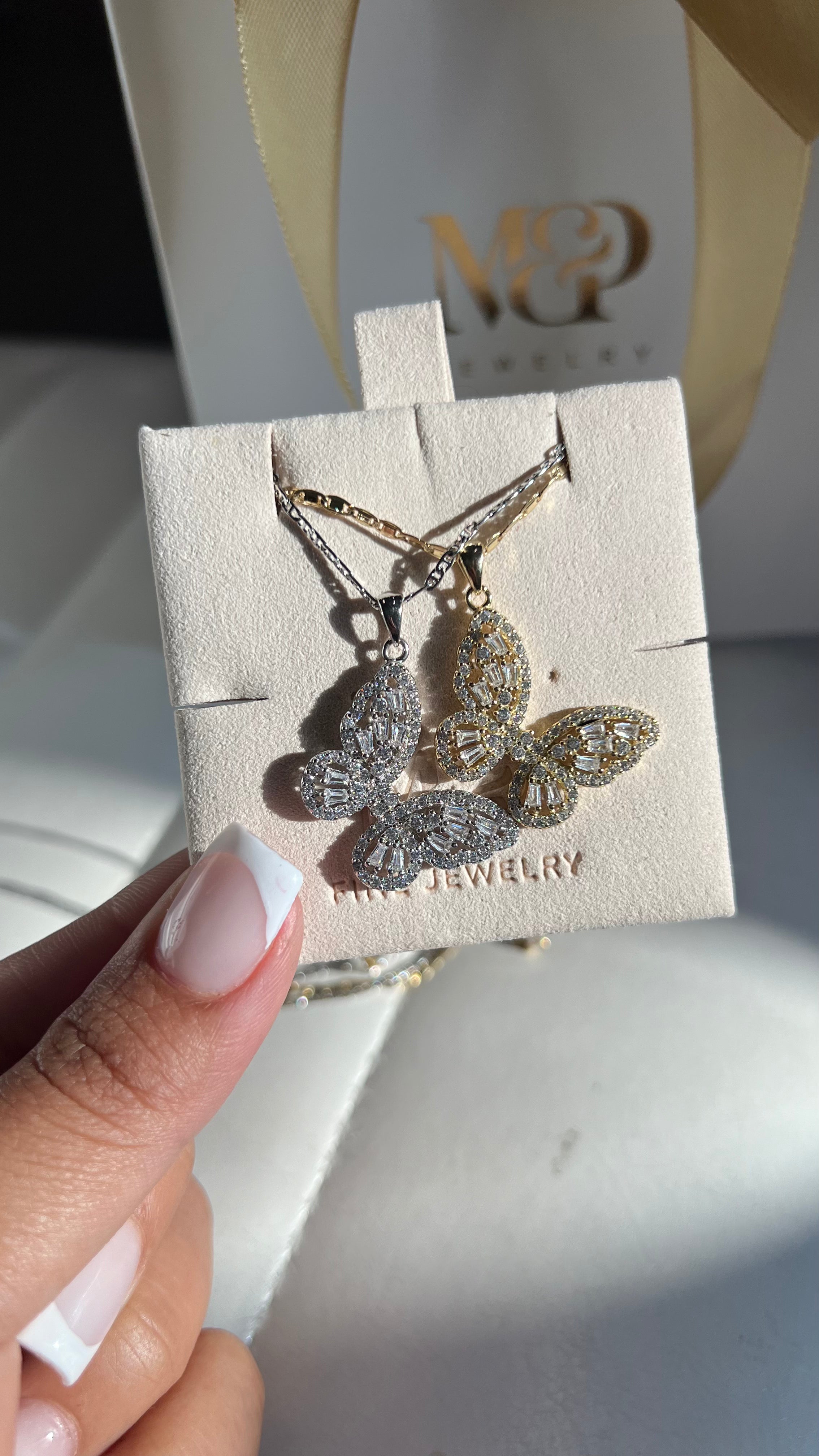 Sterling Butterfly Necklace
