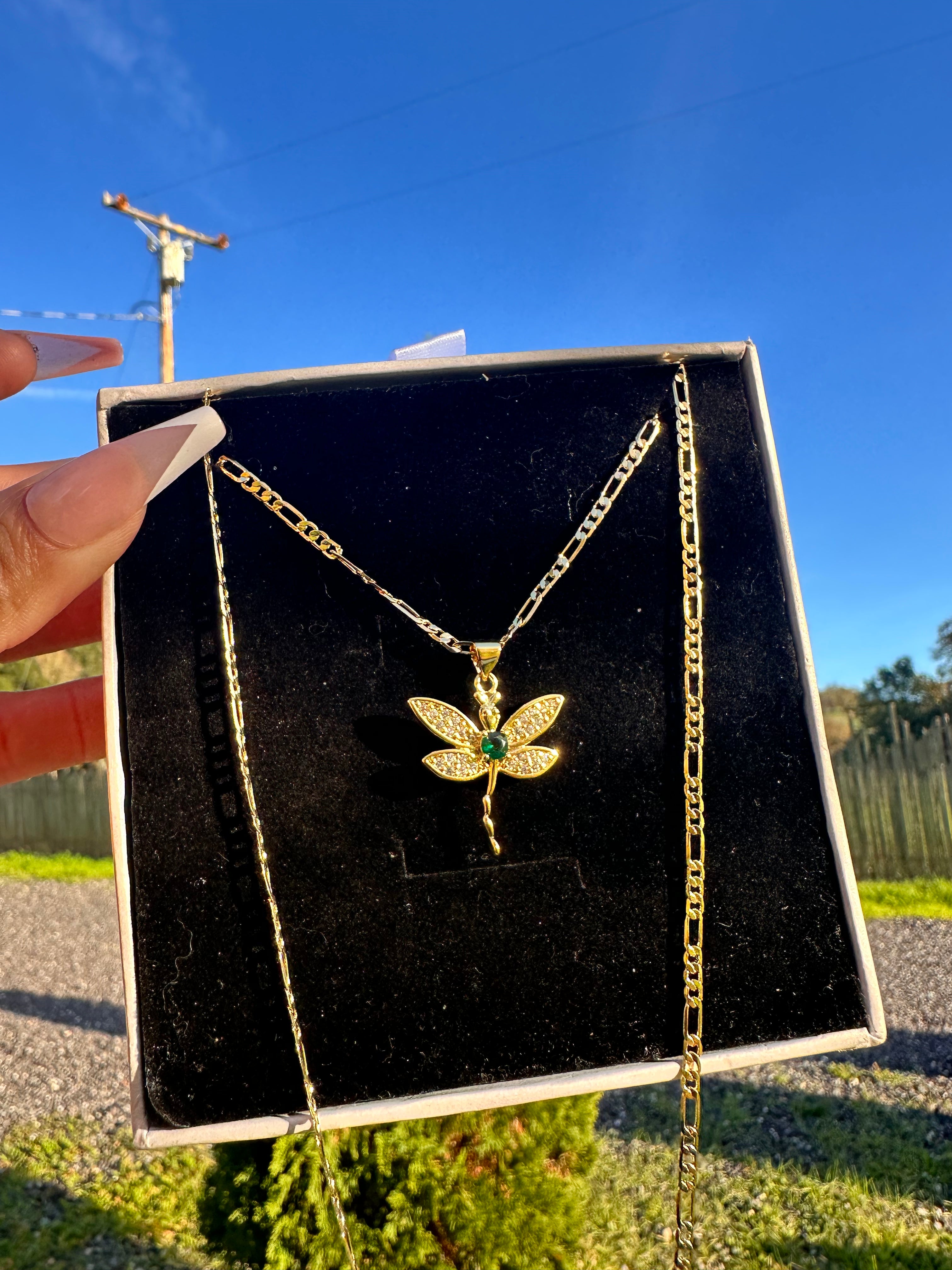 Healing Dragon Fly Necklace