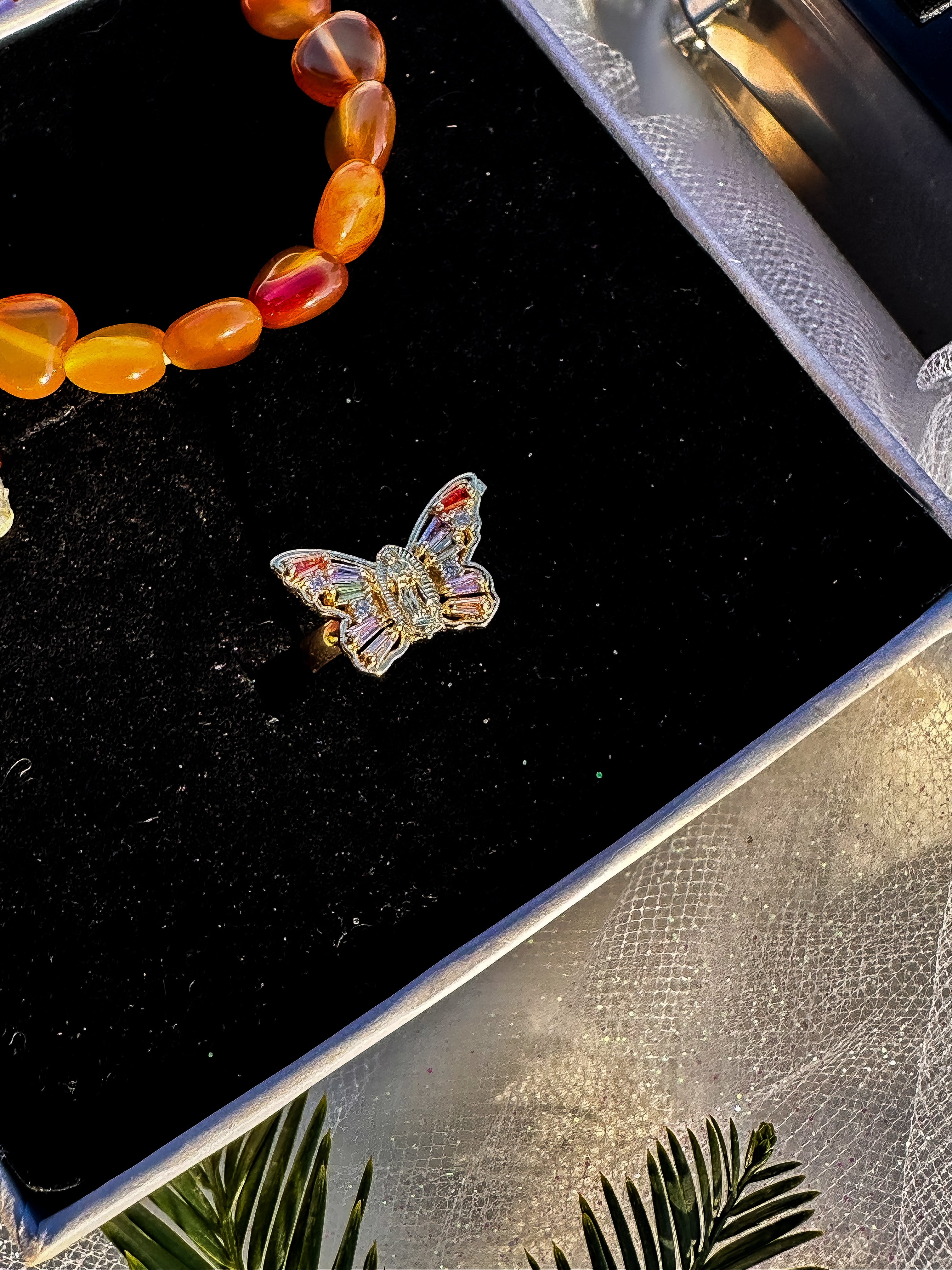 Blessed Mary Butterfly Ring