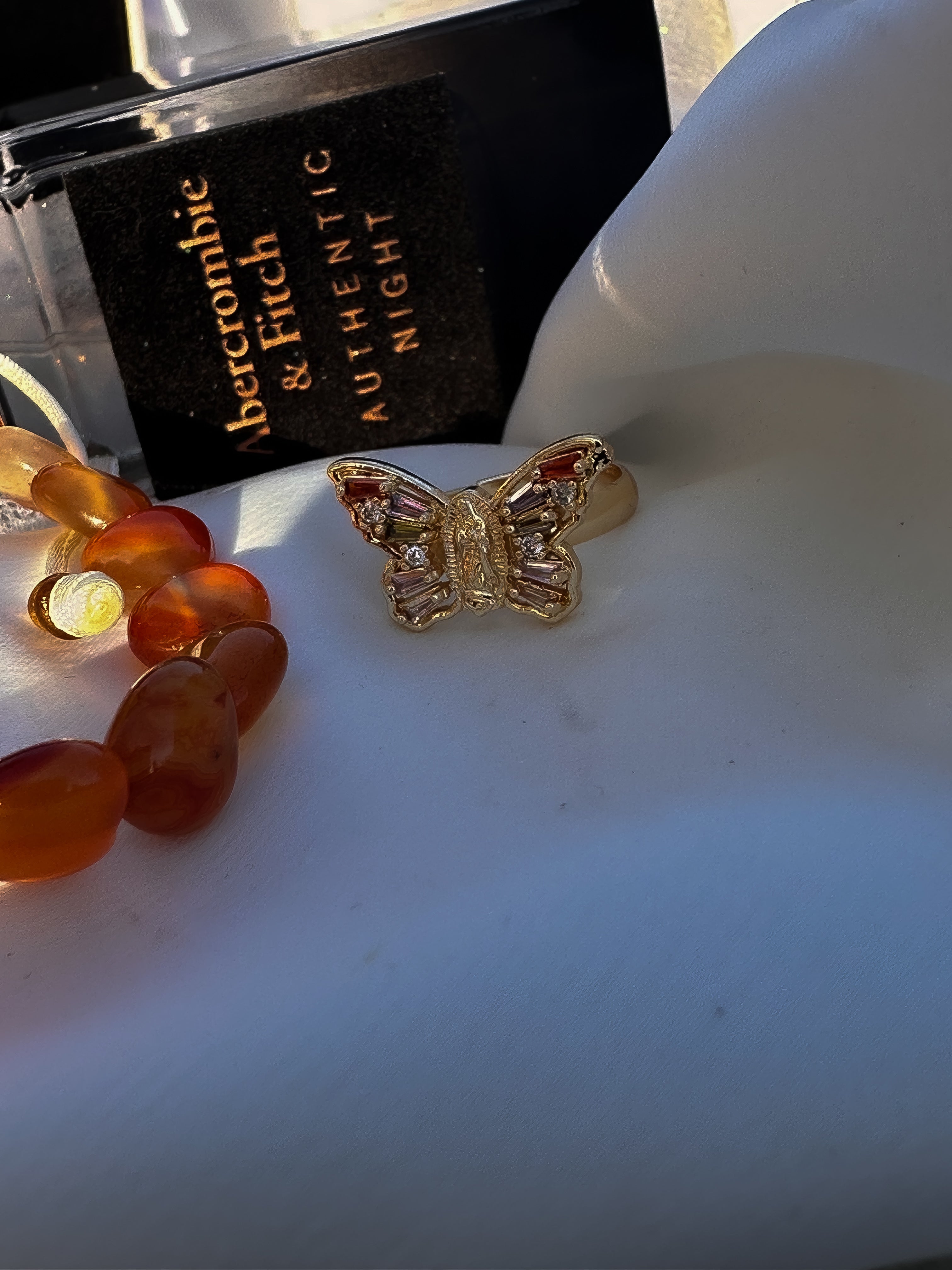 Blessed Mary Butterfly Ring