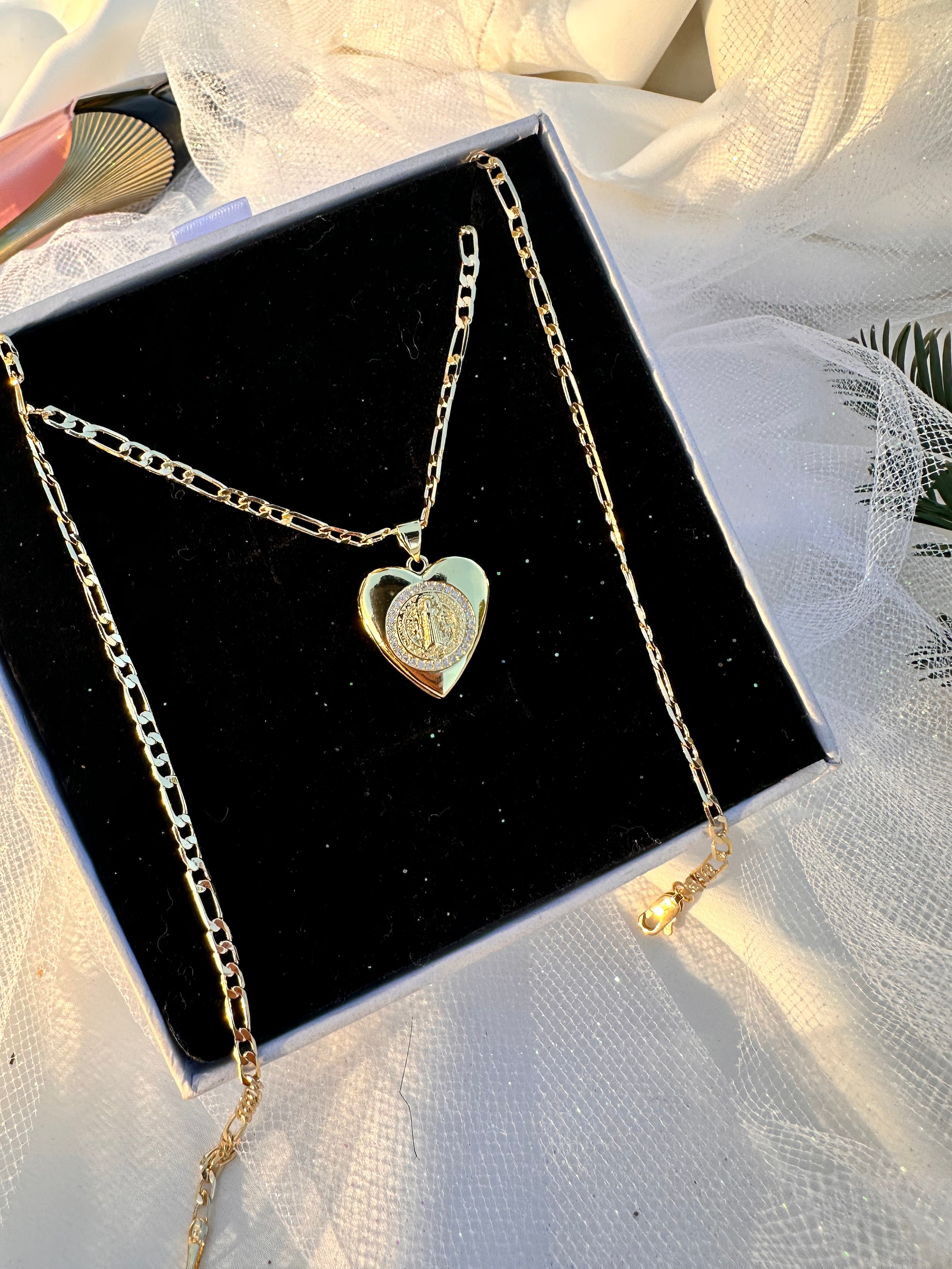 San Benito Heart Locket Necklace