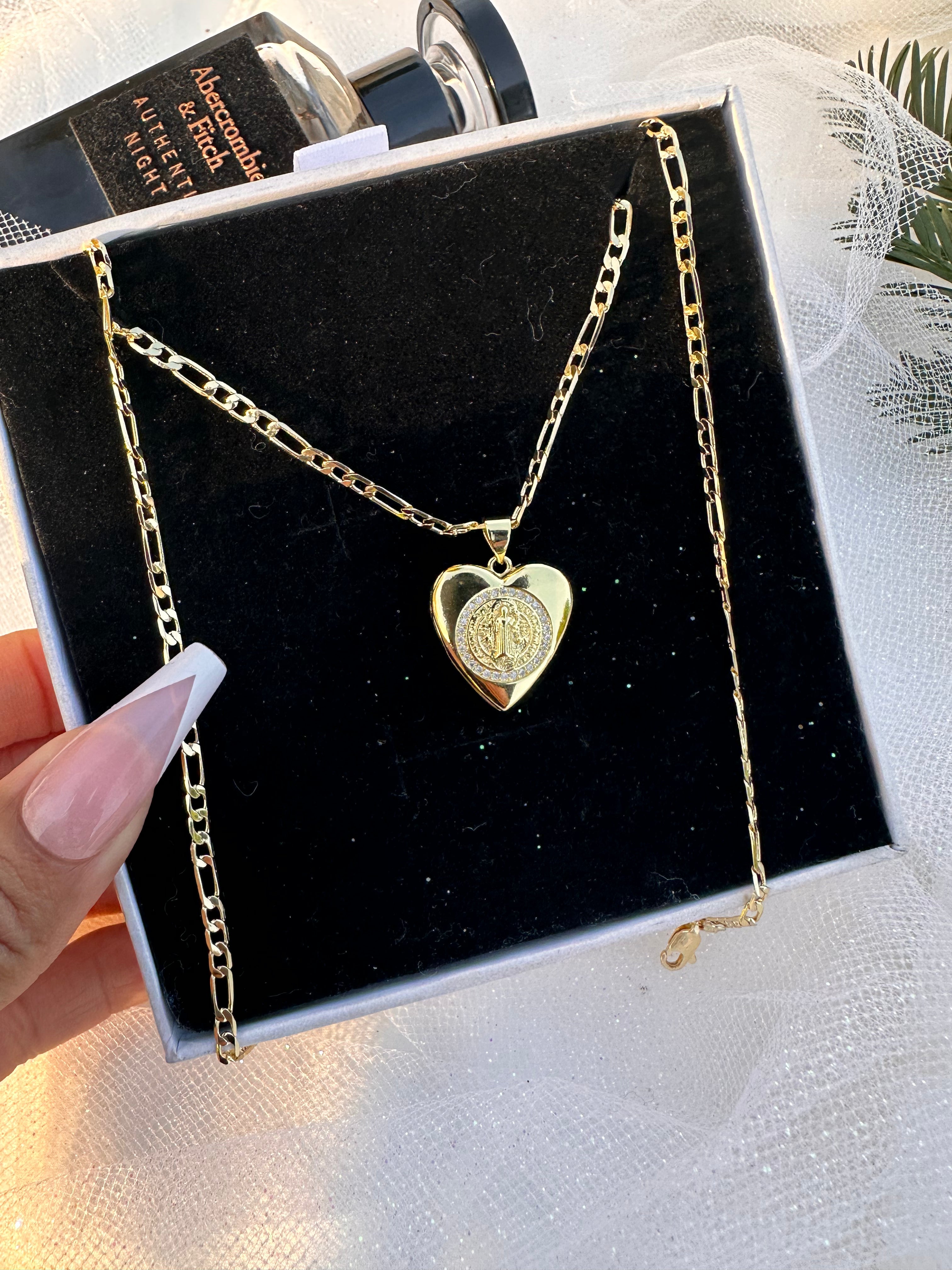 San Benito Heart Locket Necklace