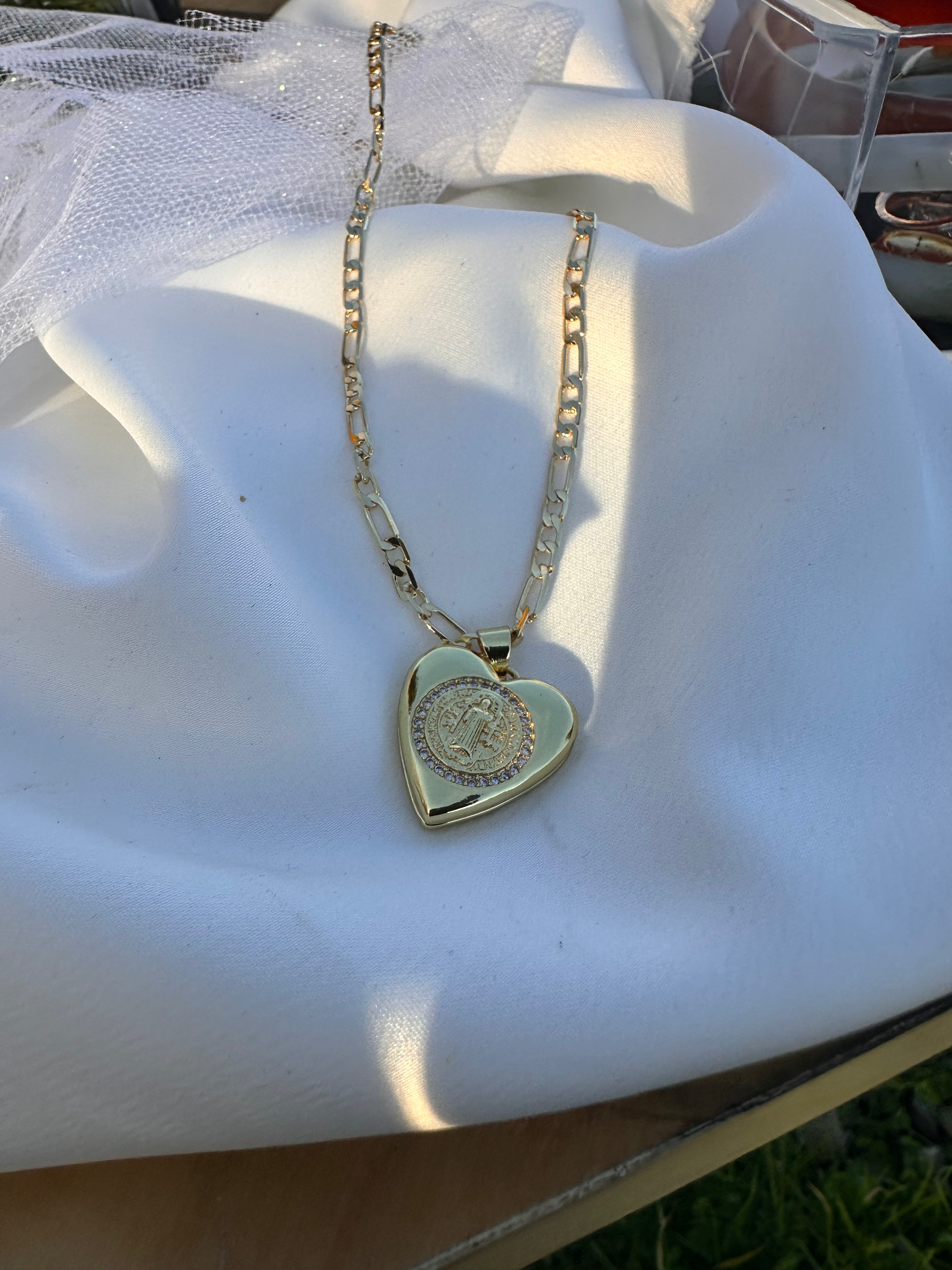 San Benito Heart Locket Necklace