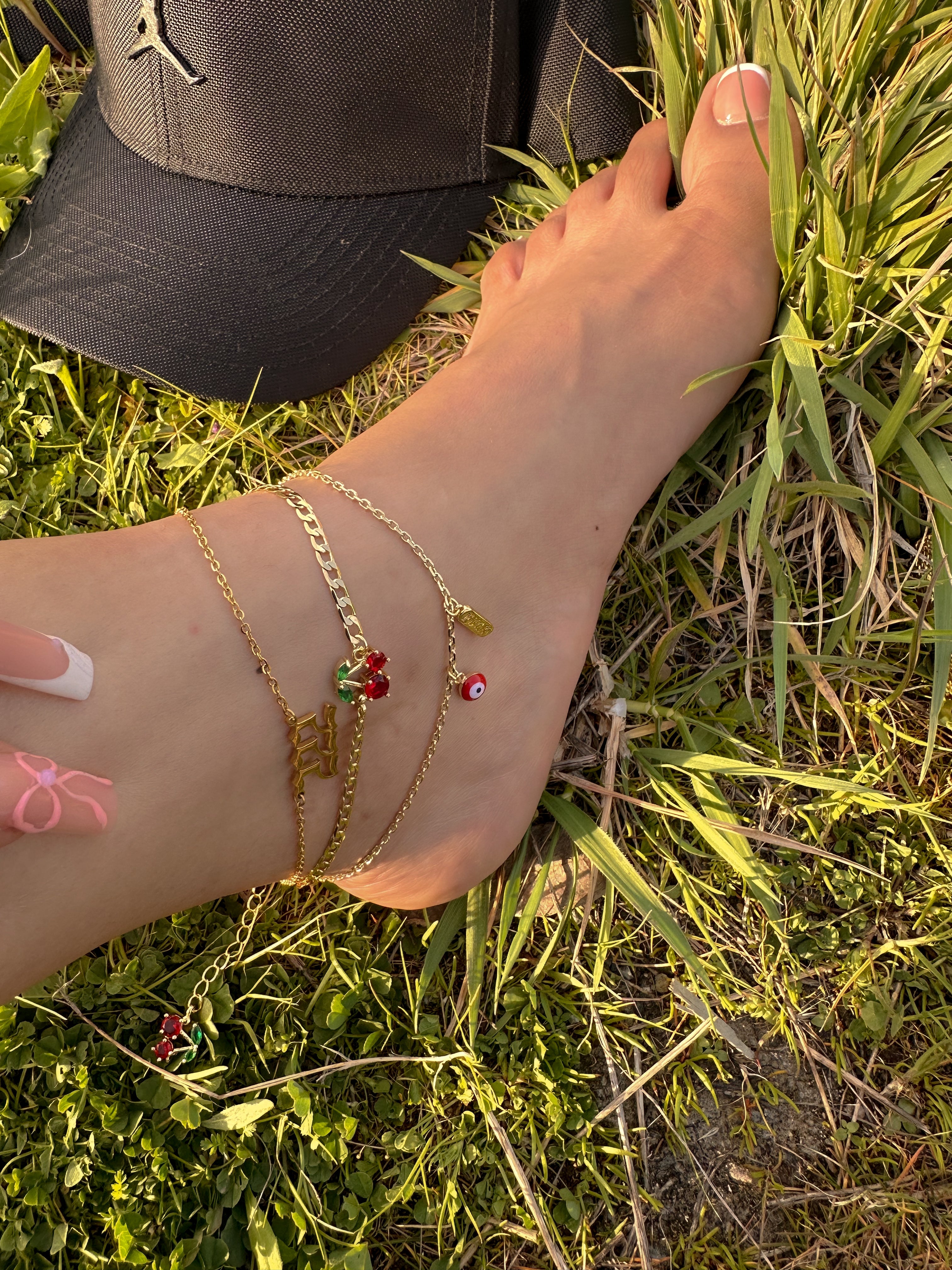 Cherry Red Protection Anklet