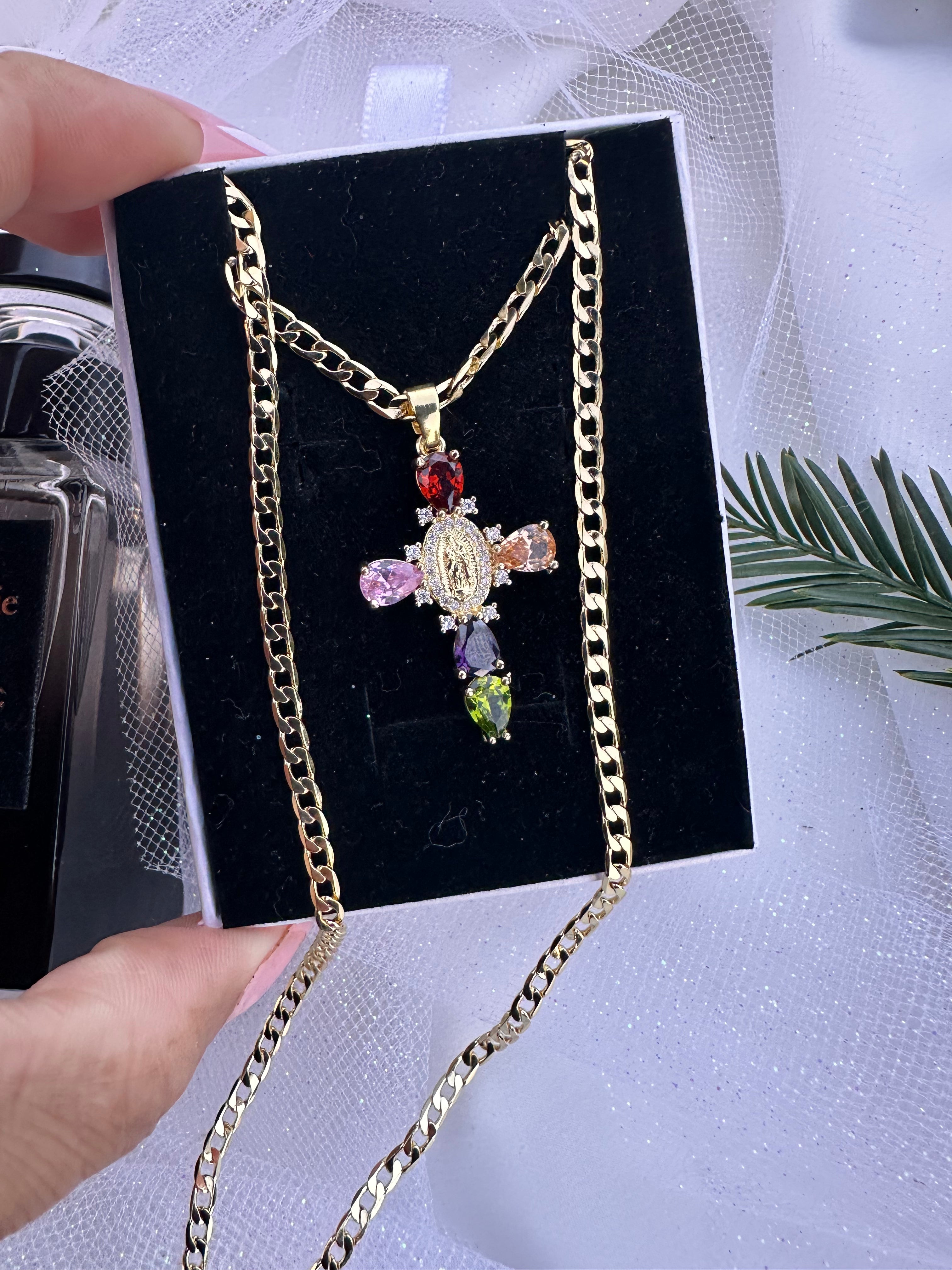 Aura Protection Cross Necklace