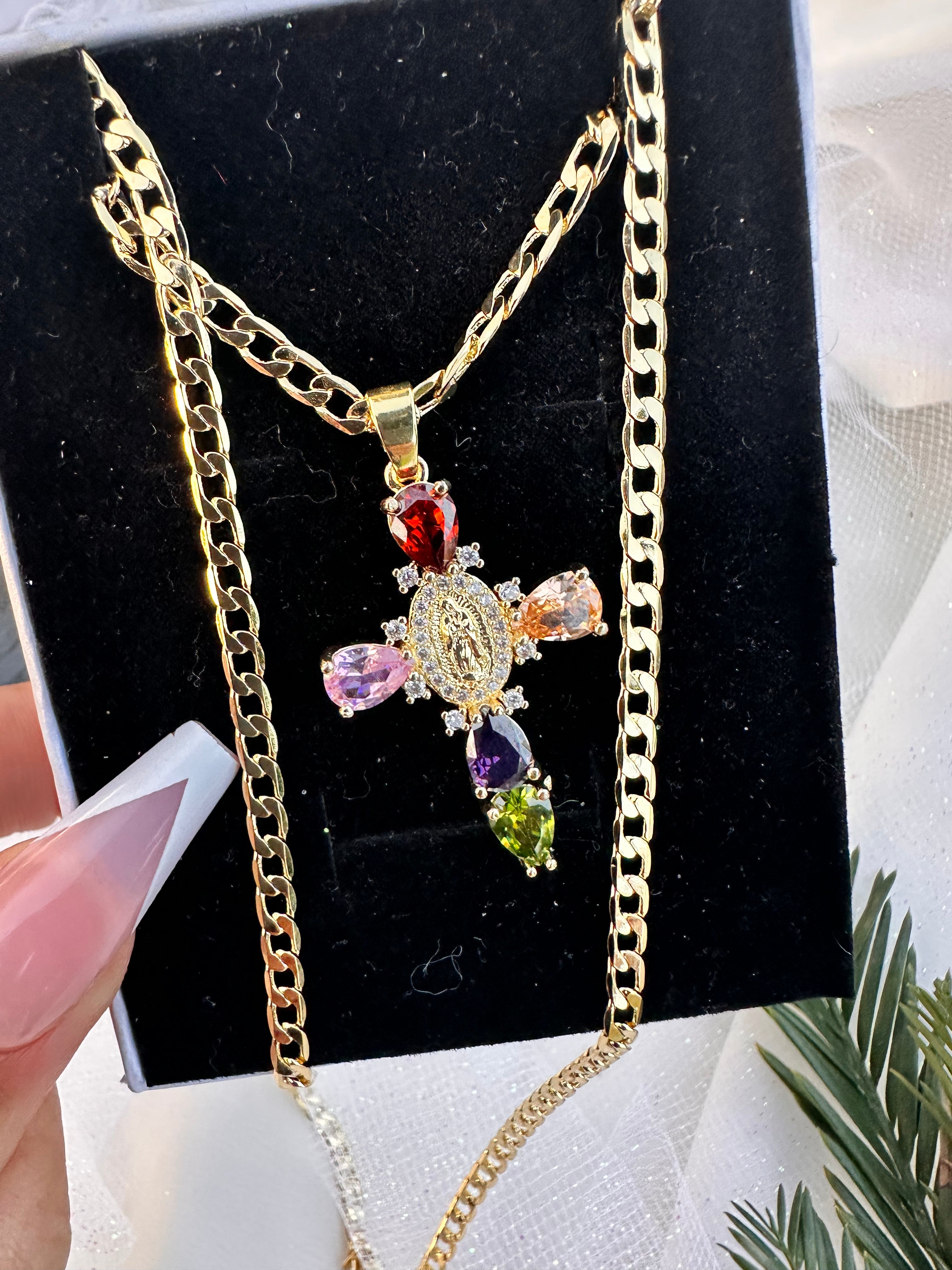 Aura Protection Cross Necklace