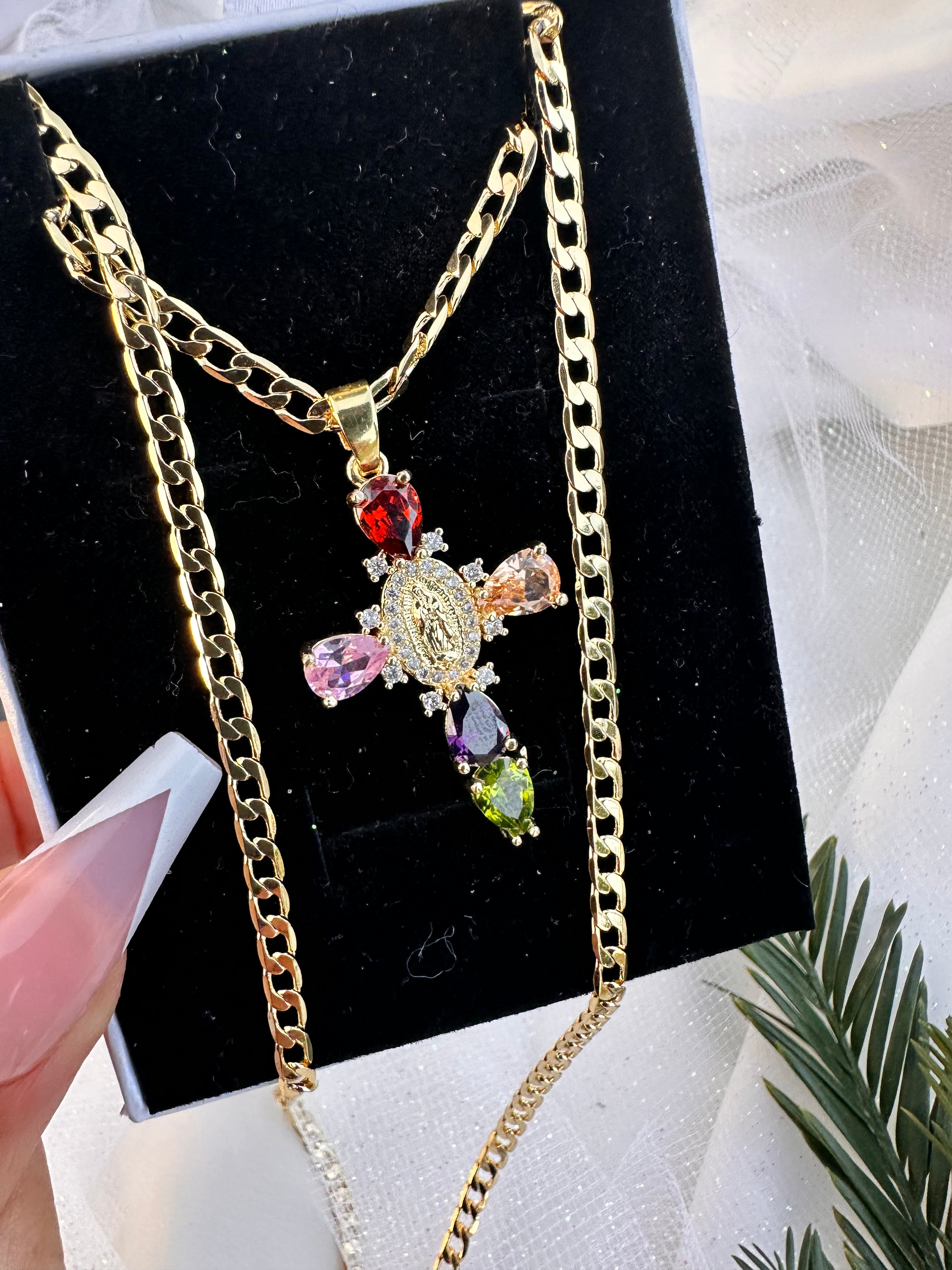 Aura Protection Cross Necklace