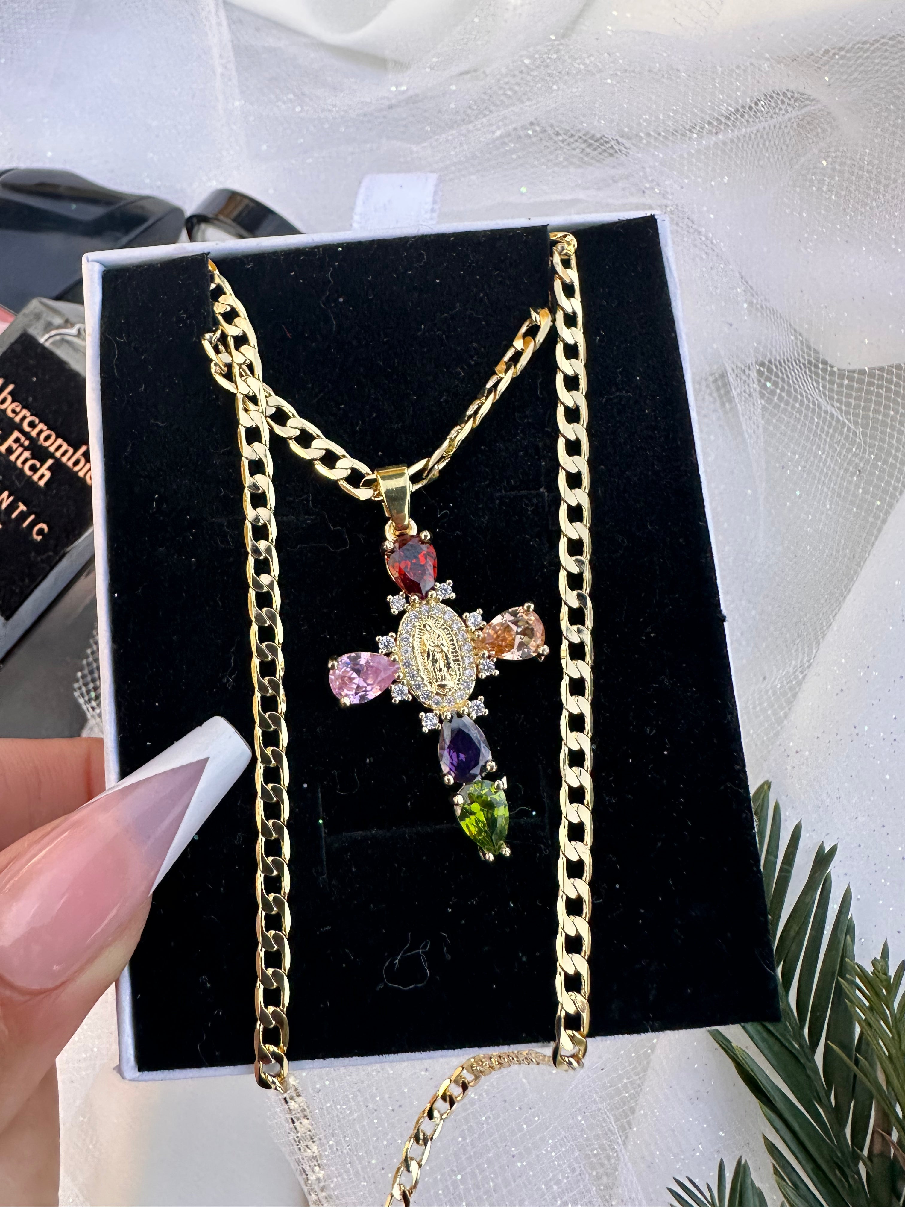 Aura Protection Cross Necklace