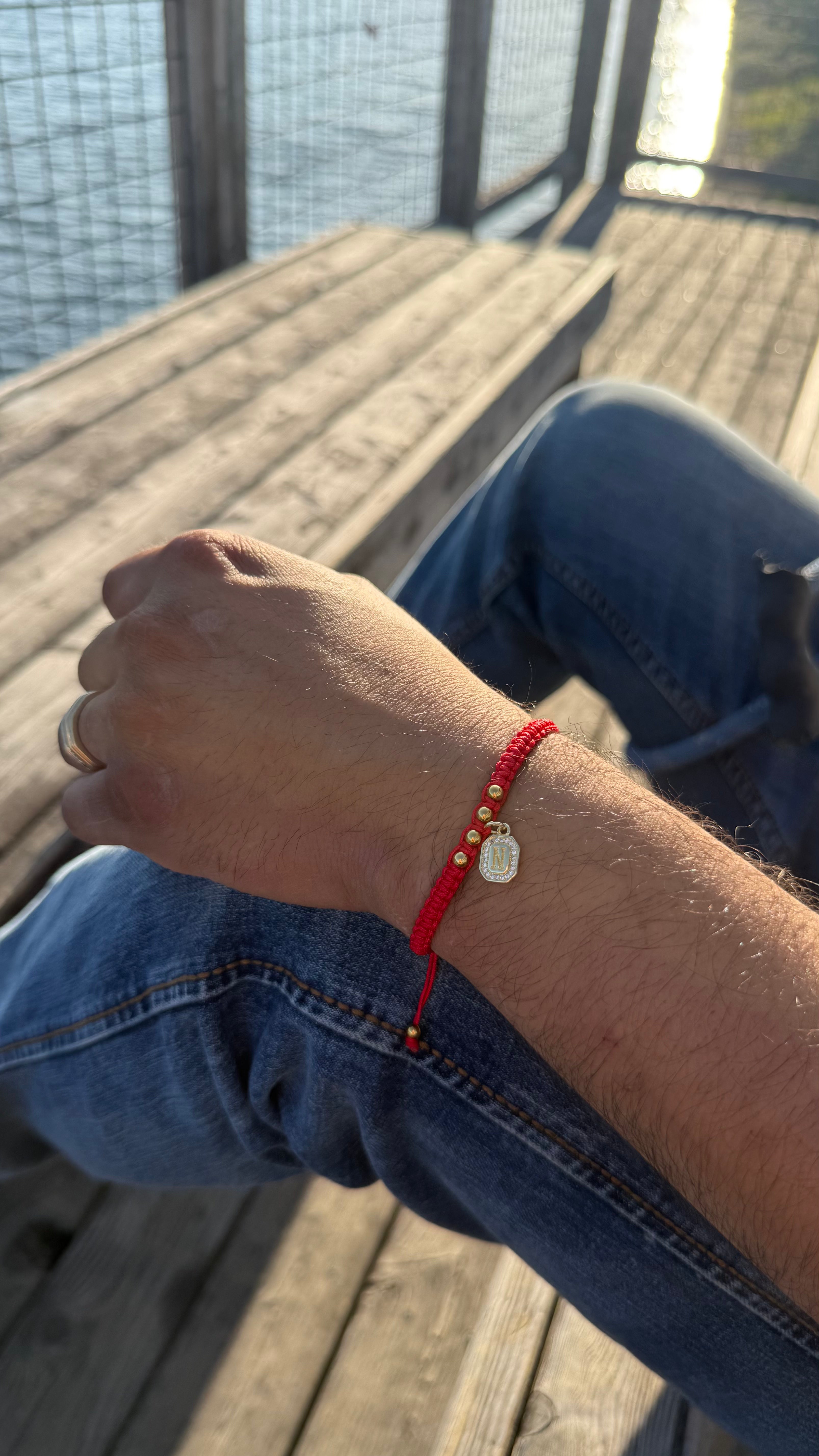 "Yours Truly" Initial Bracelet