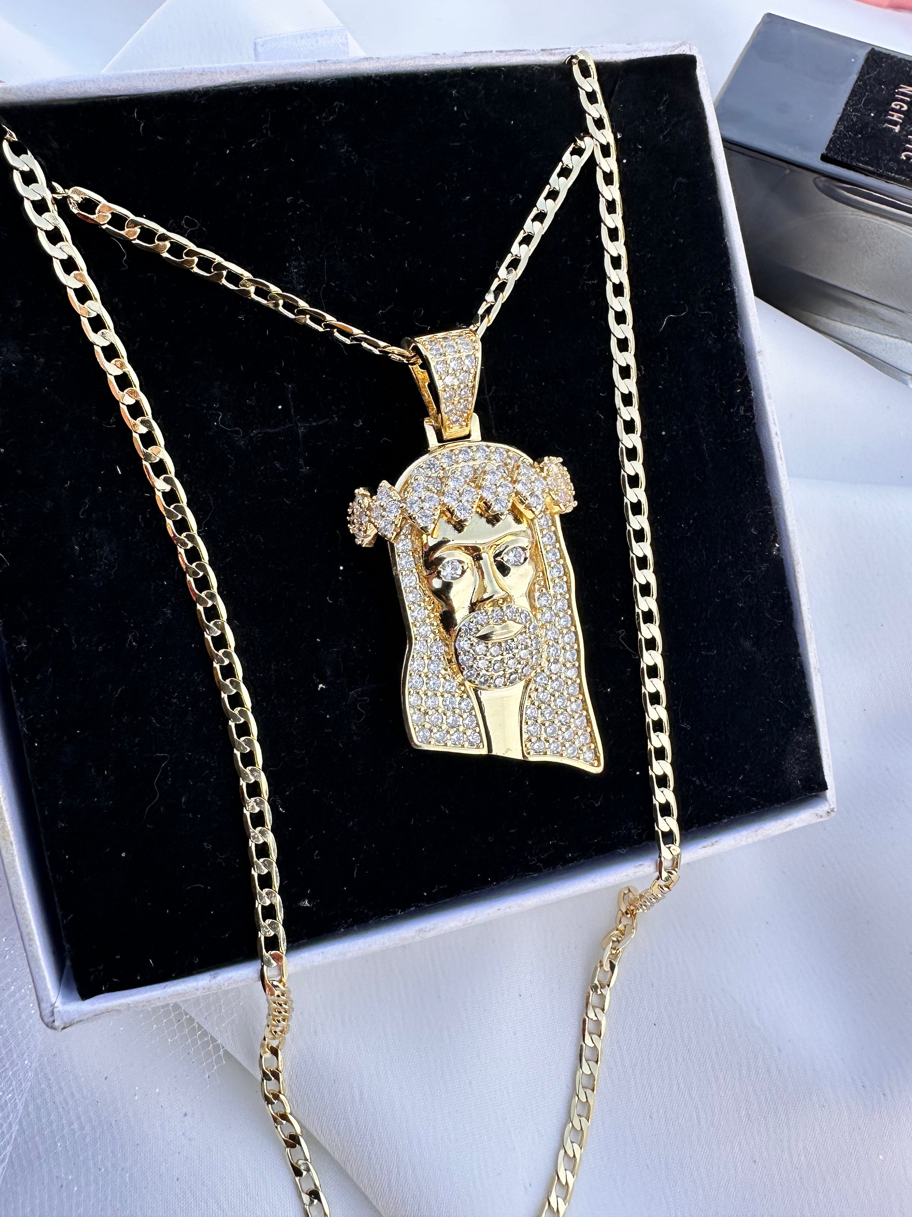 Gold Jesus Necklaces