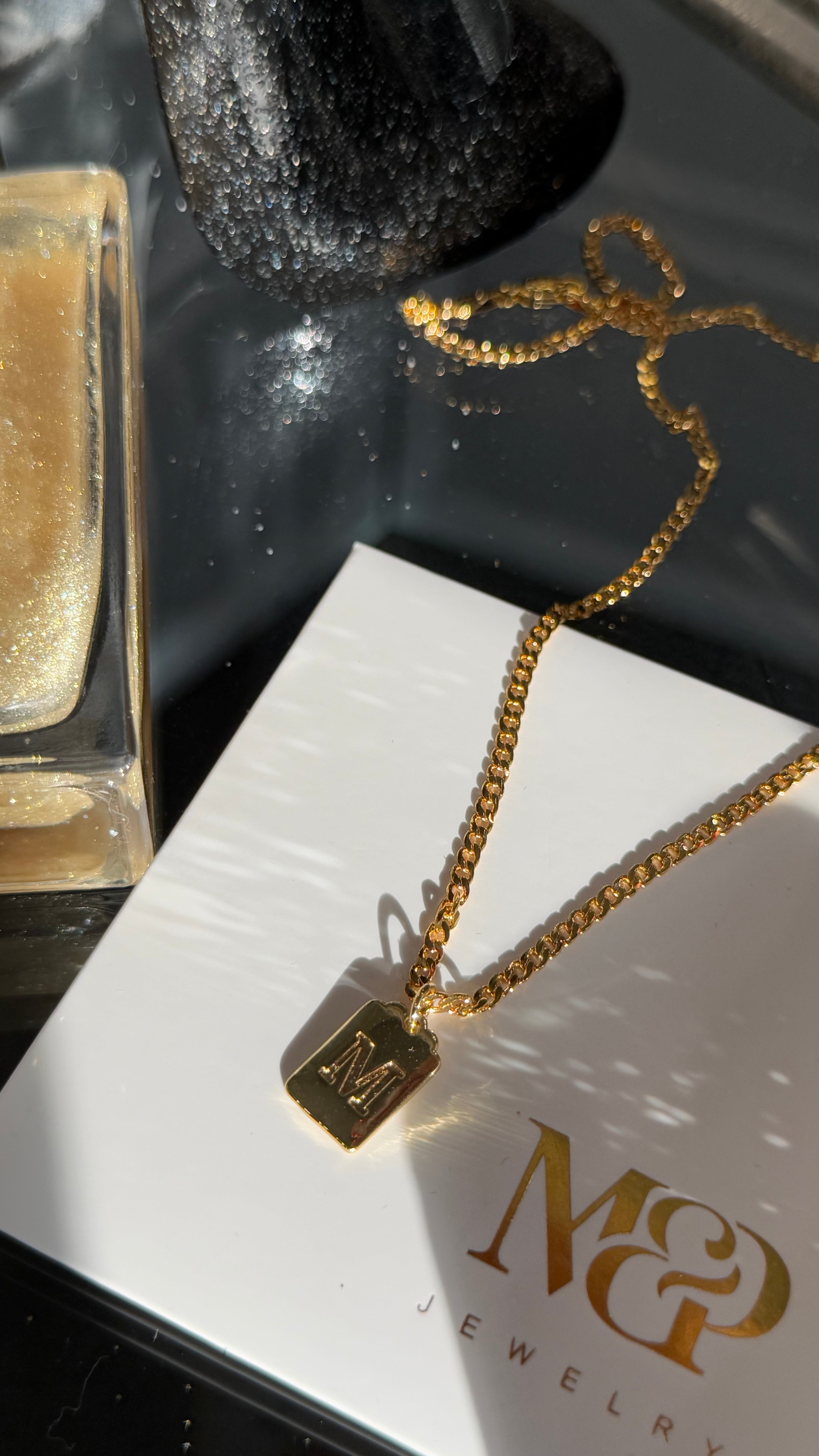 Dainty 17" Initial Necklace