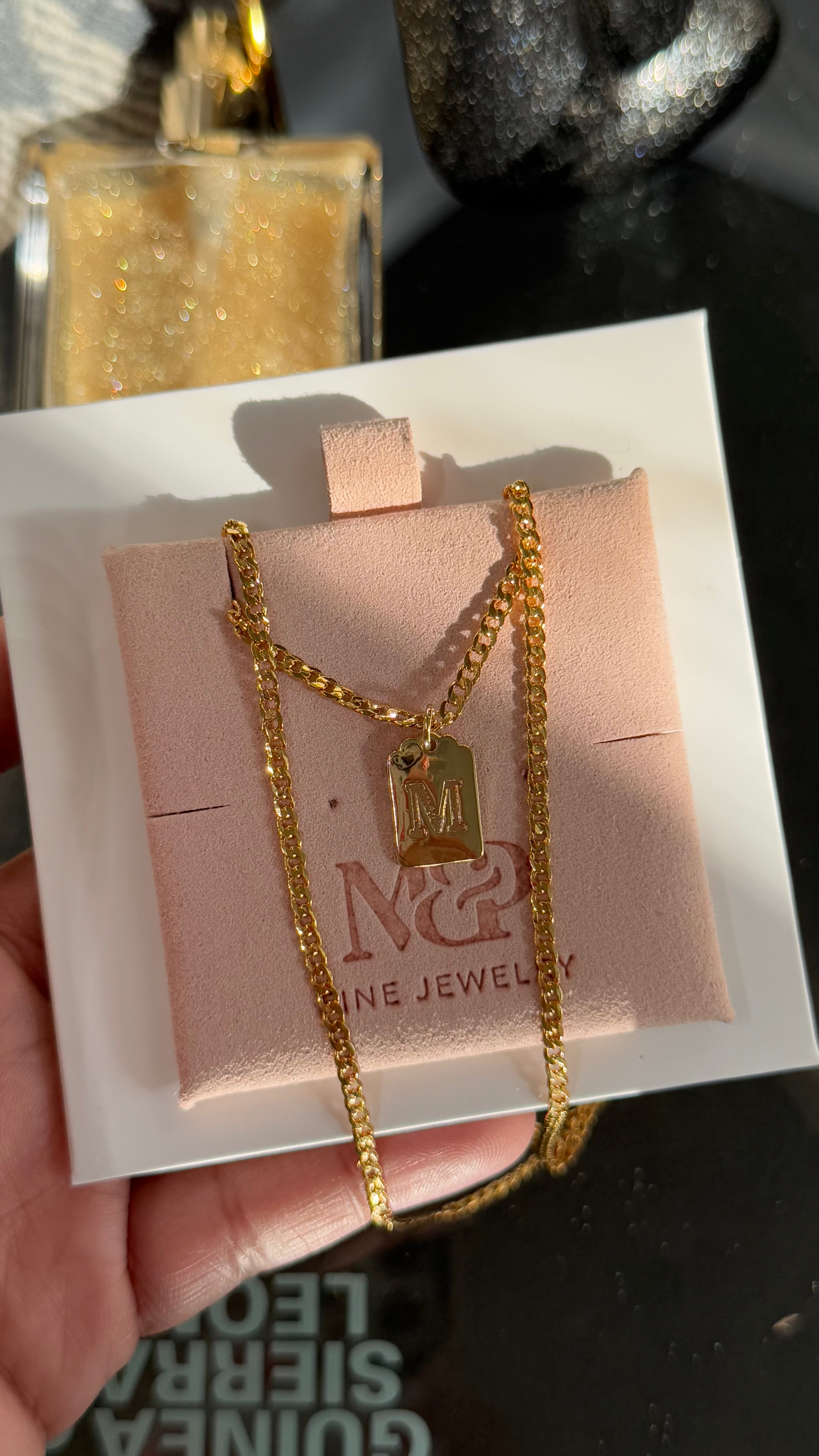 Dainty 17" Initial Necklace