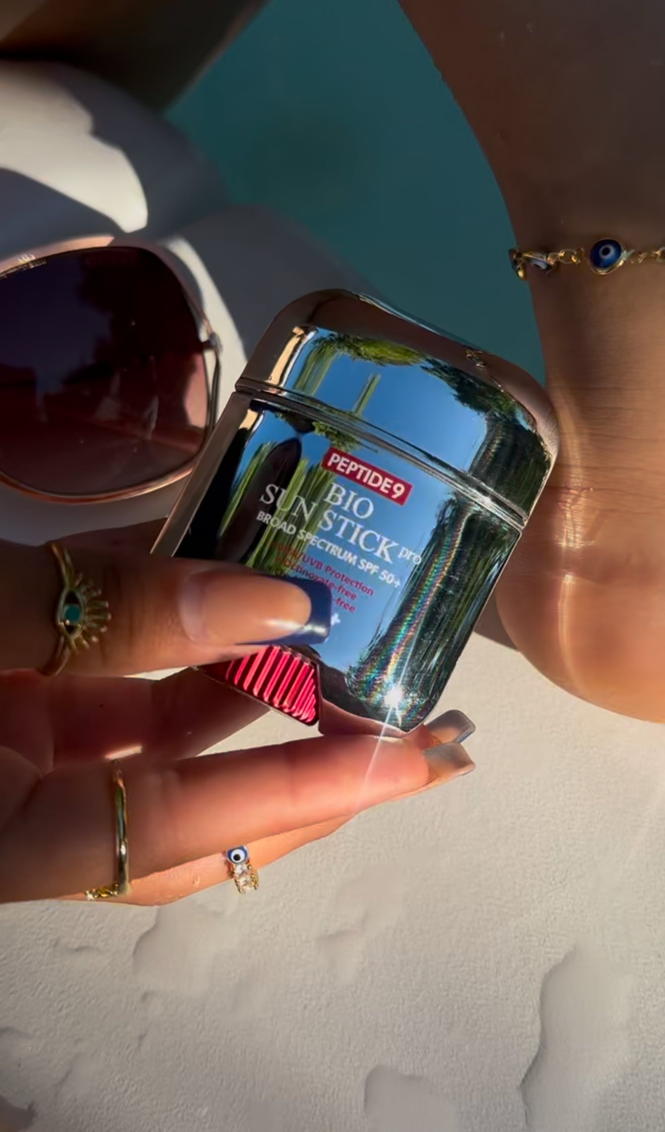 ☀️ Summer Duo: Bio Sun Stick + Lady of Guadalupe Anklet☀️