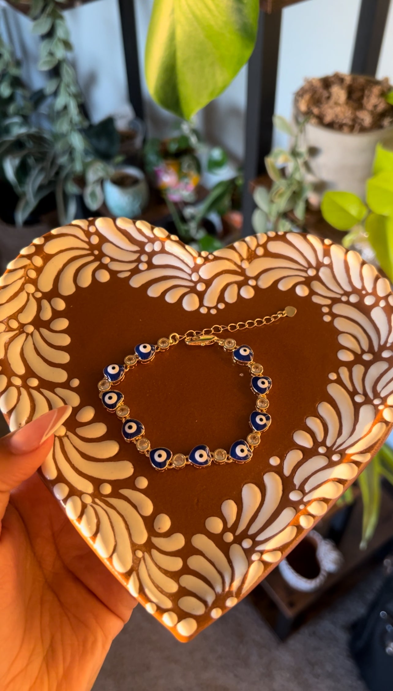 Siempre Protegida Corazon Bracelet 💙🧿✨