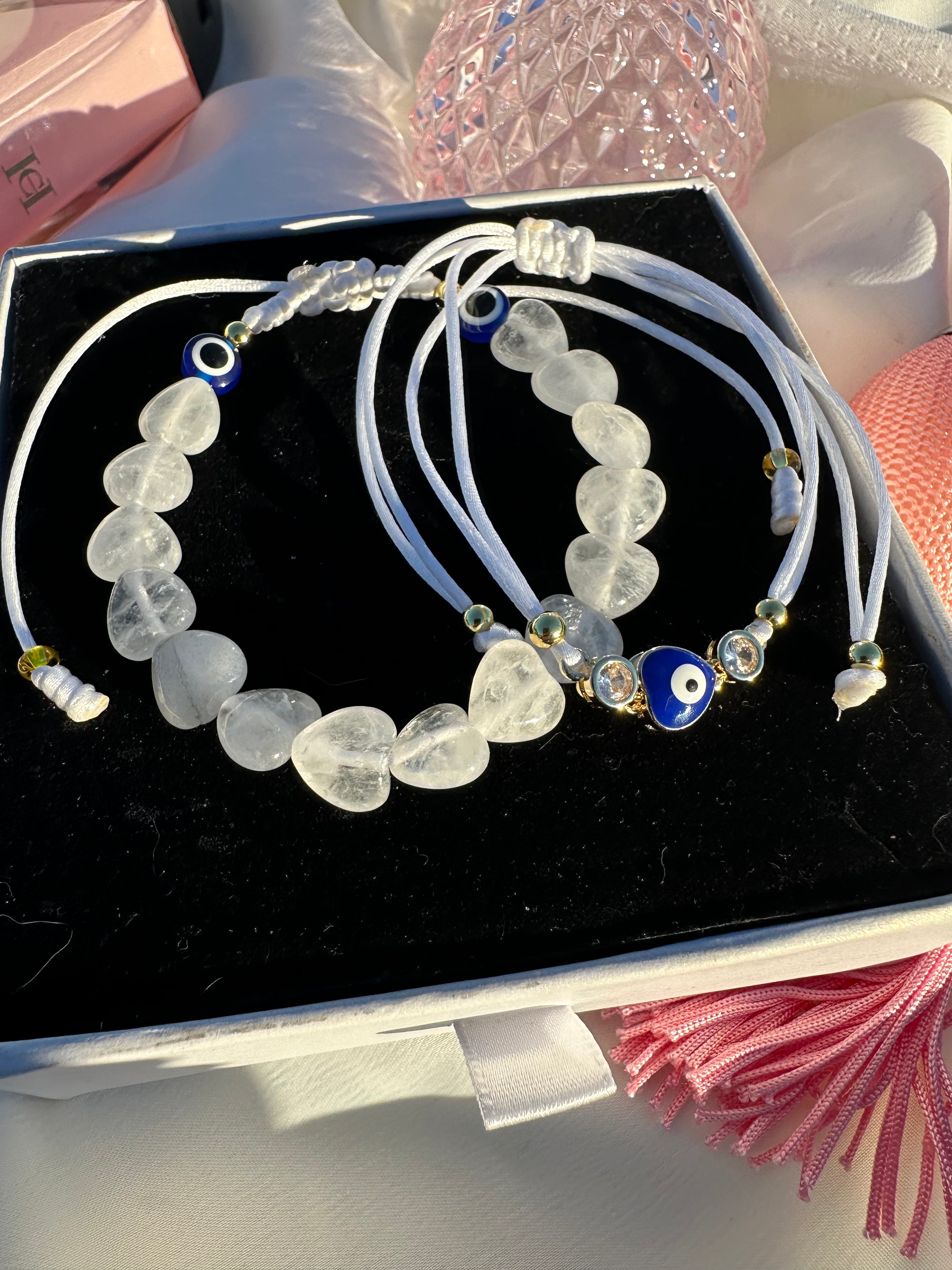 Clarity, Calm, Protection Bracelet Duo