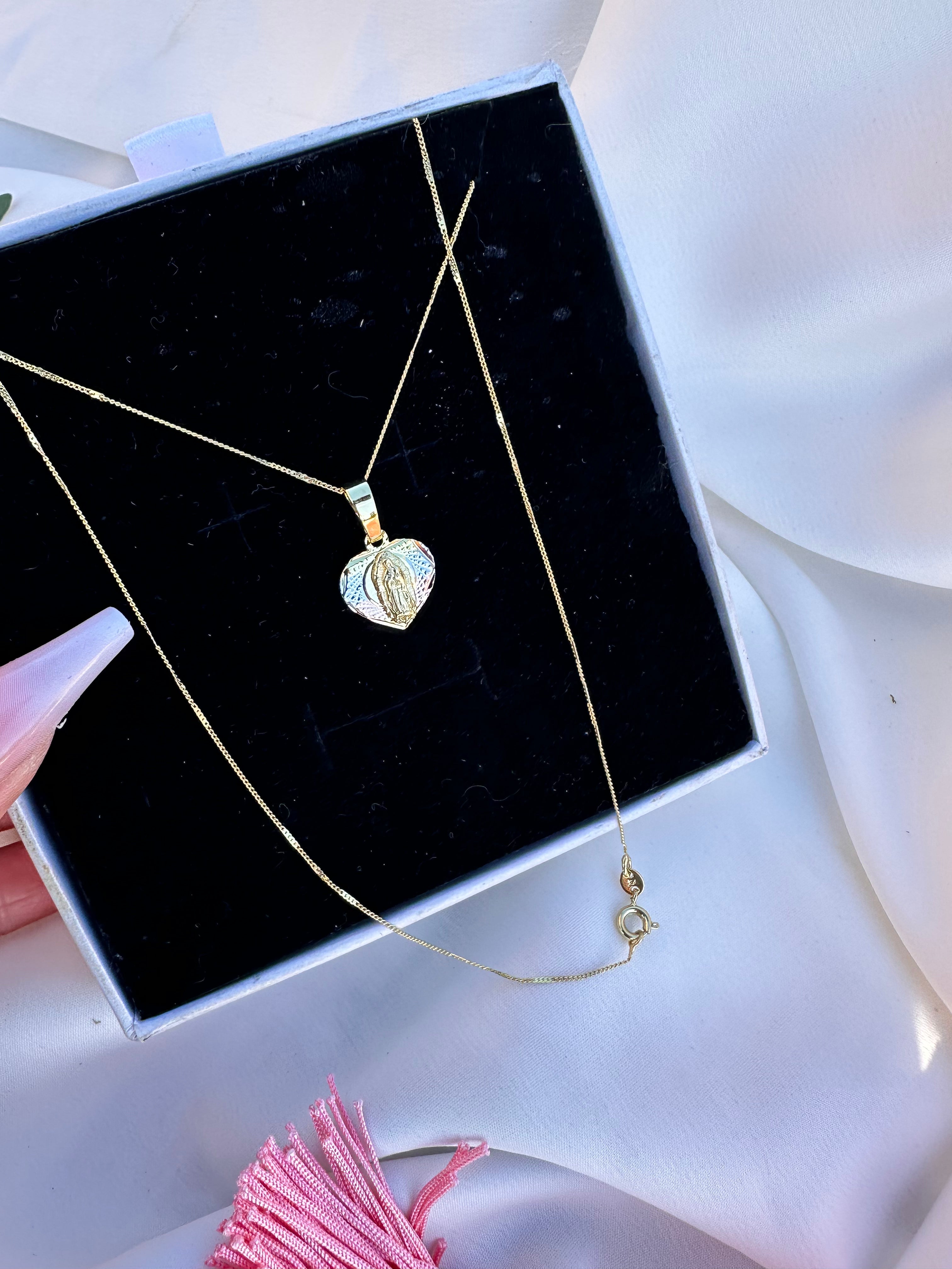 Virgin Mary Love Necklace