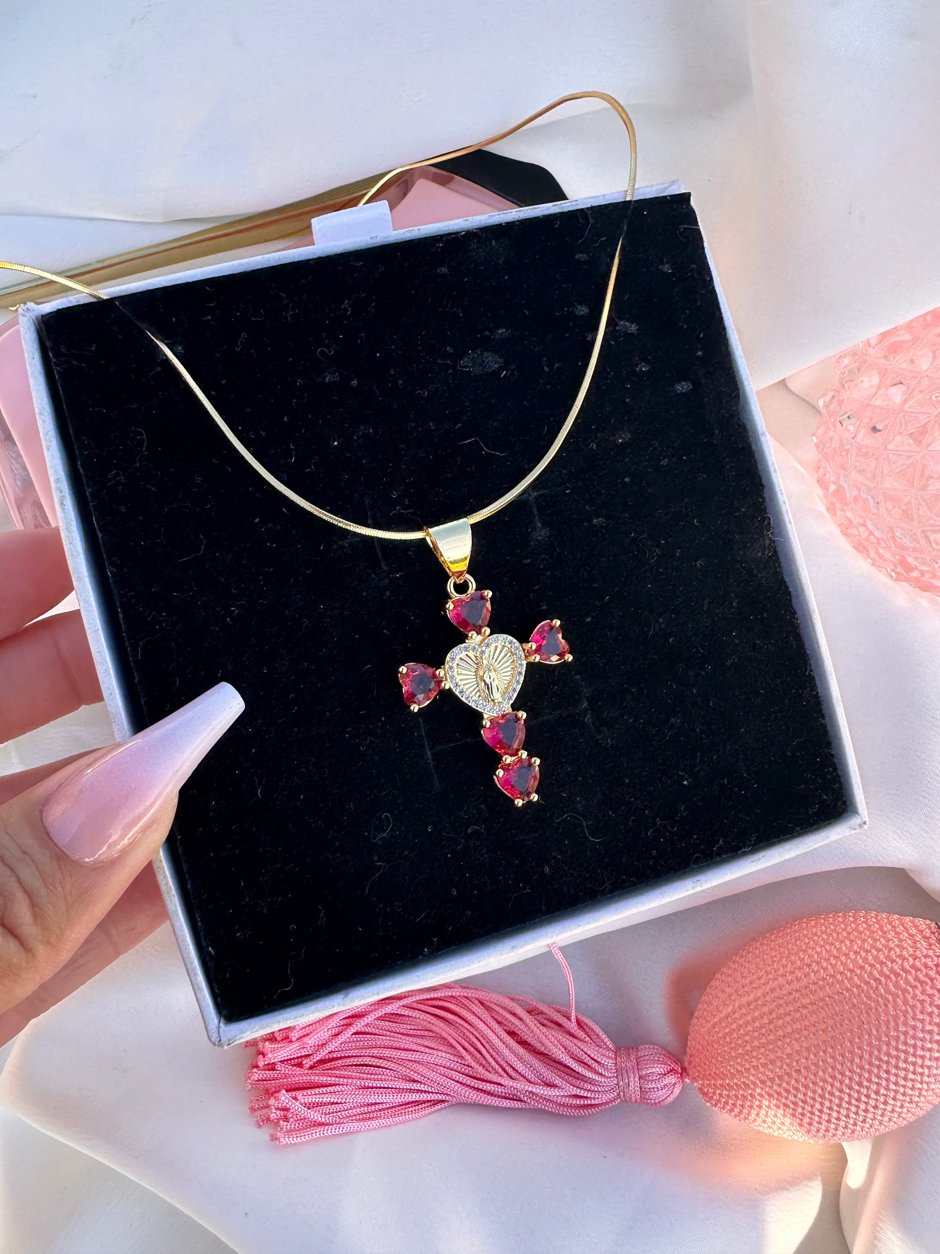 Amor de la Virgencita Cross Necklace