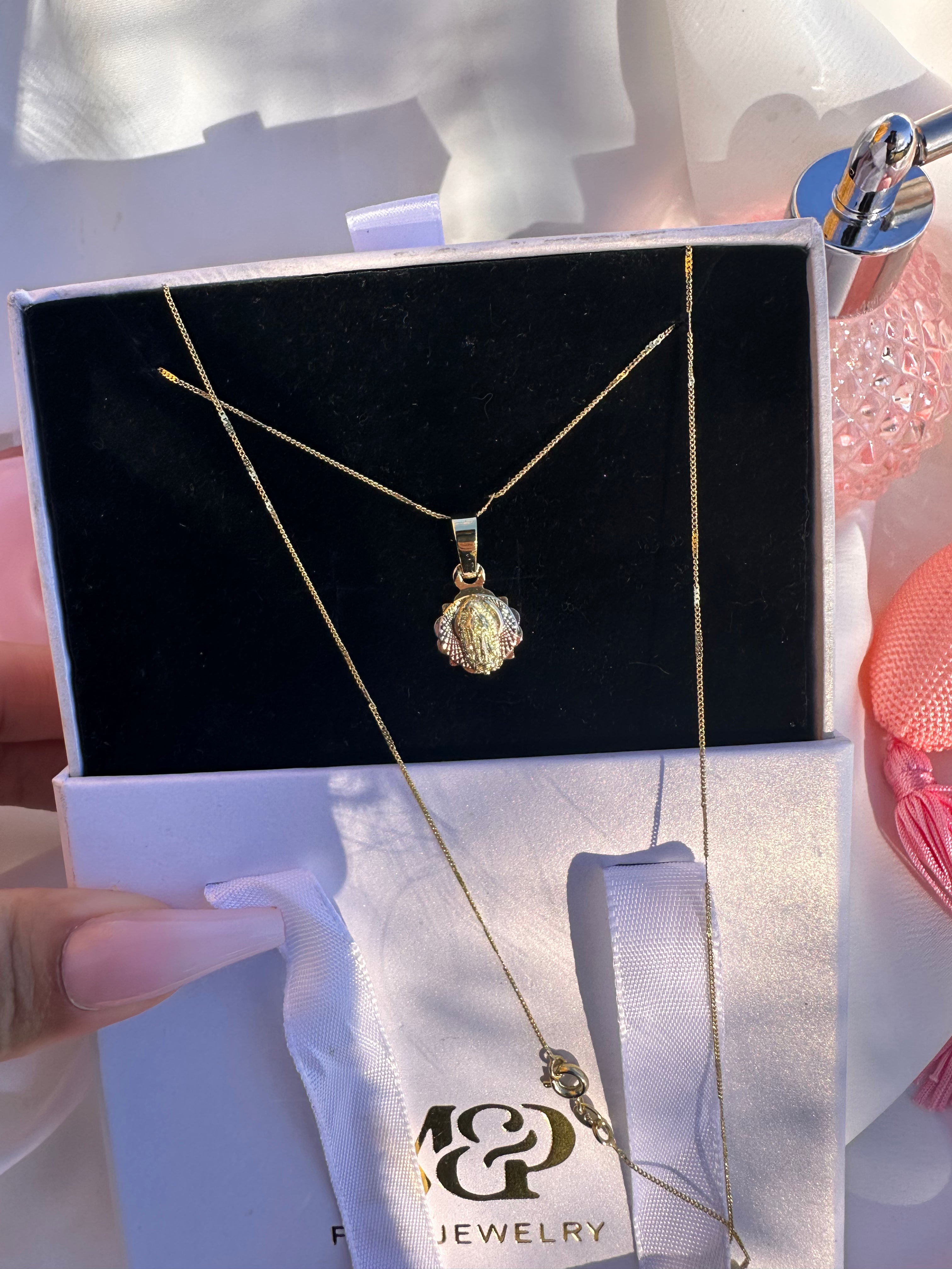 Celestial Virgin Mary Necklace