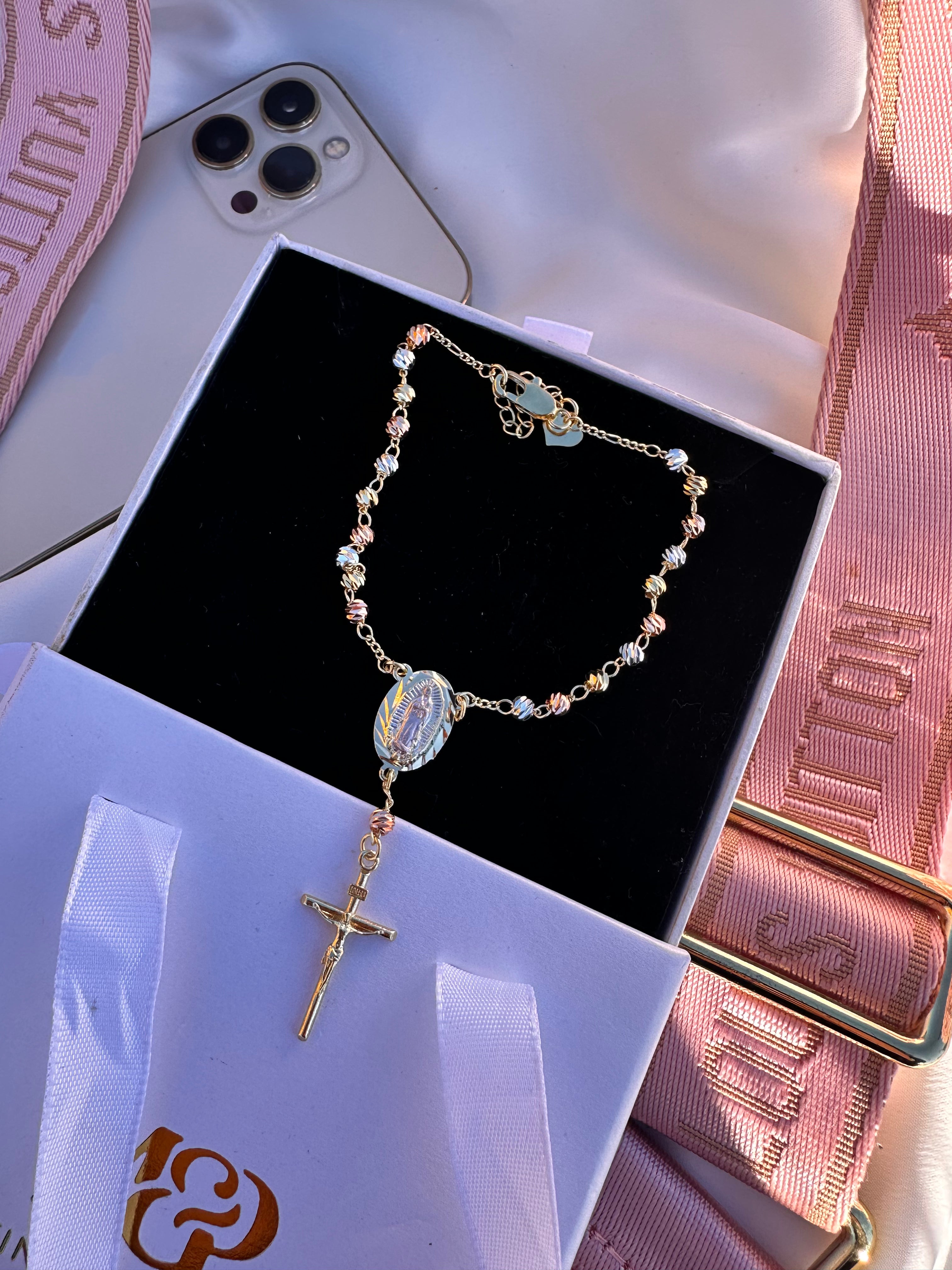 Dainty Lady of Guadalupe Rosario Bracelet