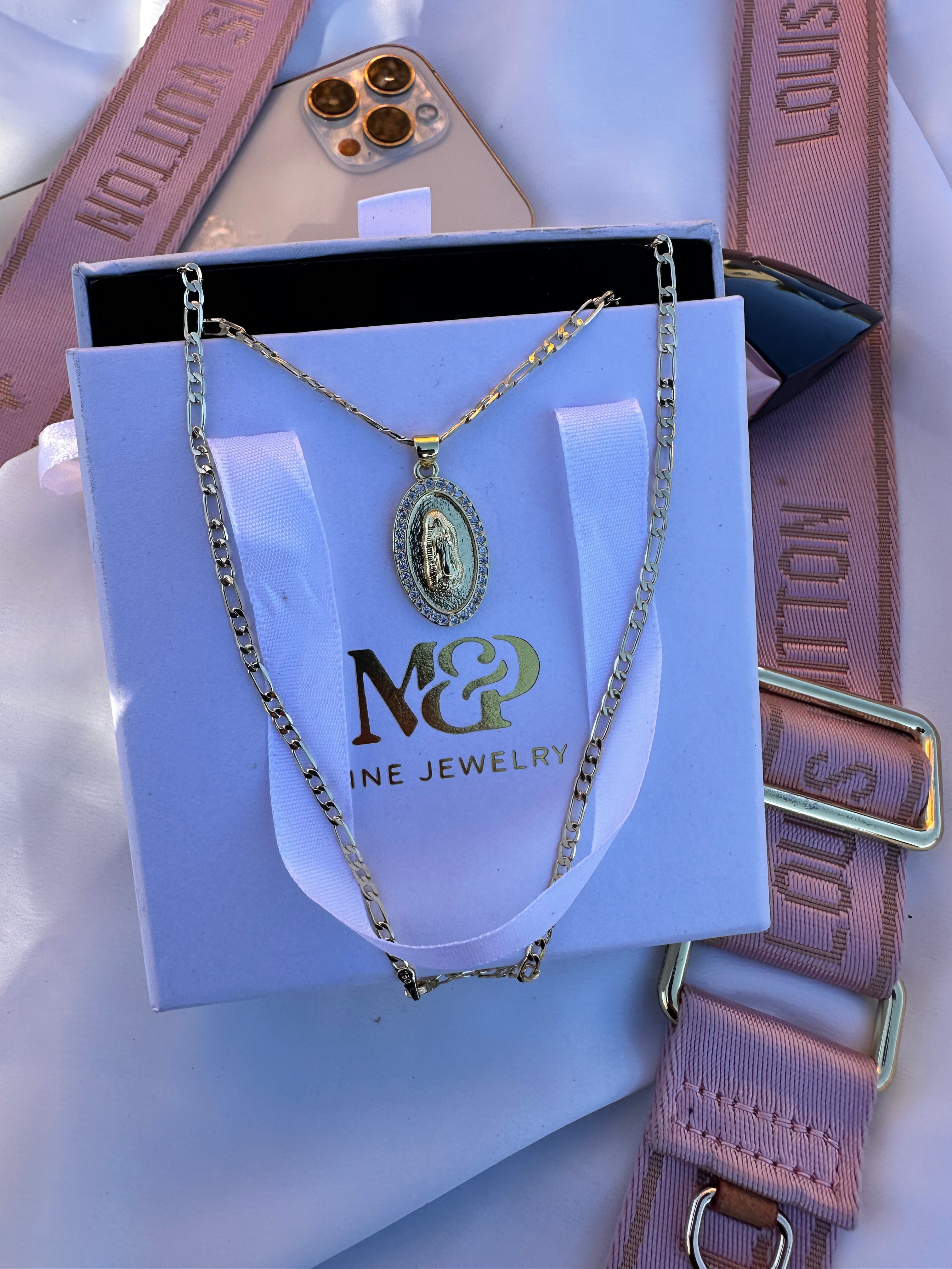 Virgin Mary Oval Necklace