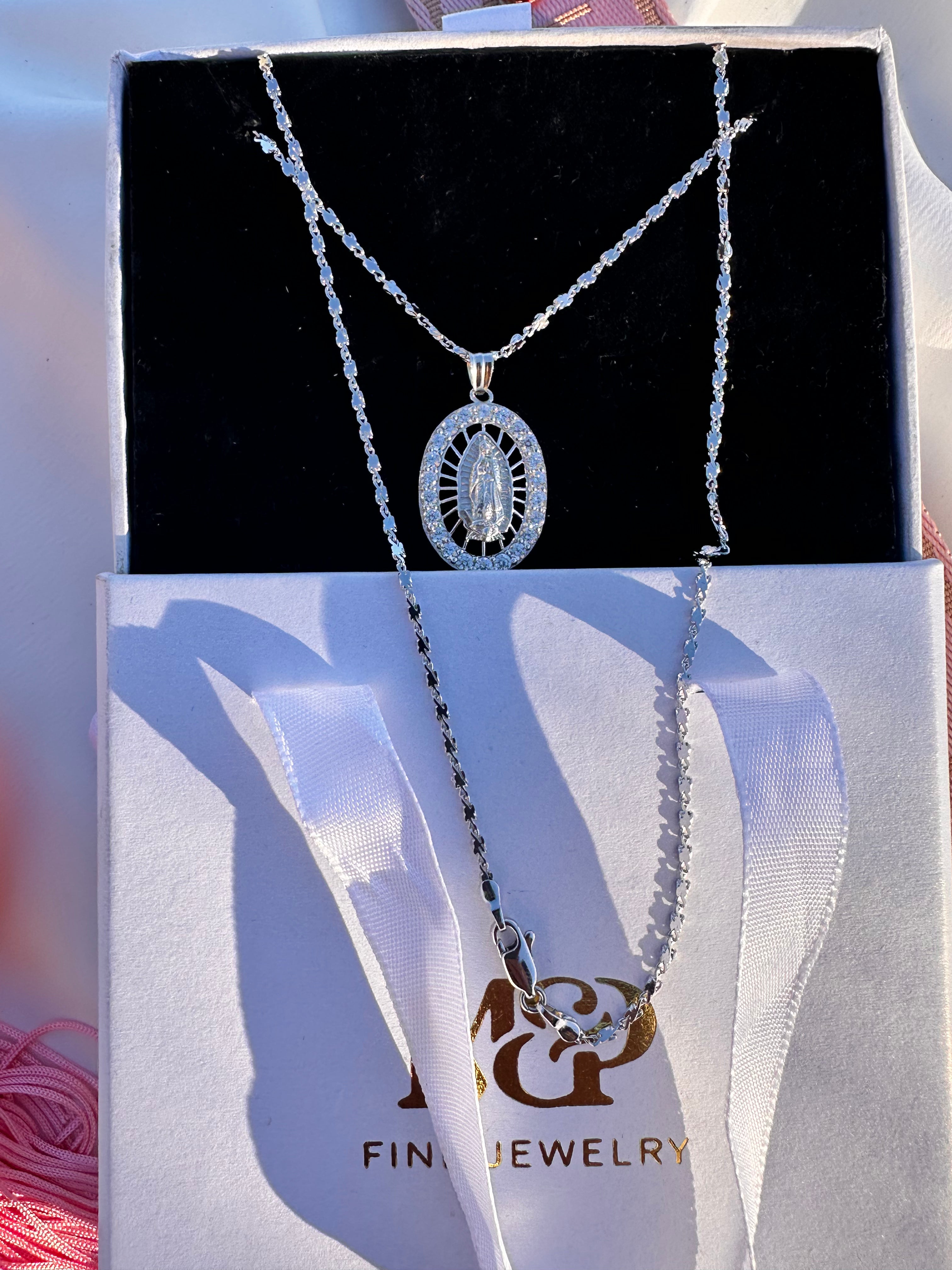 Virgen de Guadalupe de Plata 925