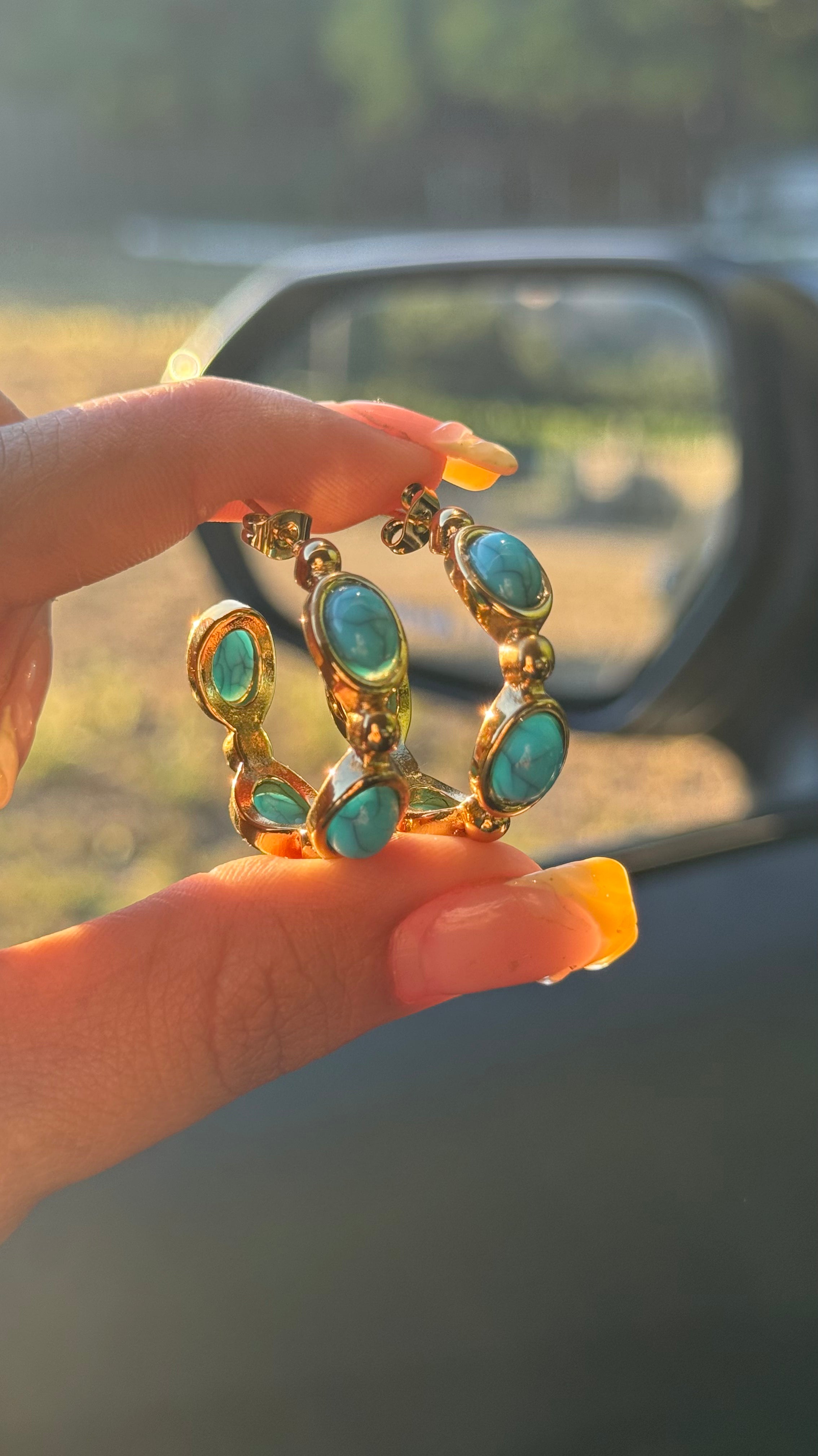 Vaquerita Azul Hoops