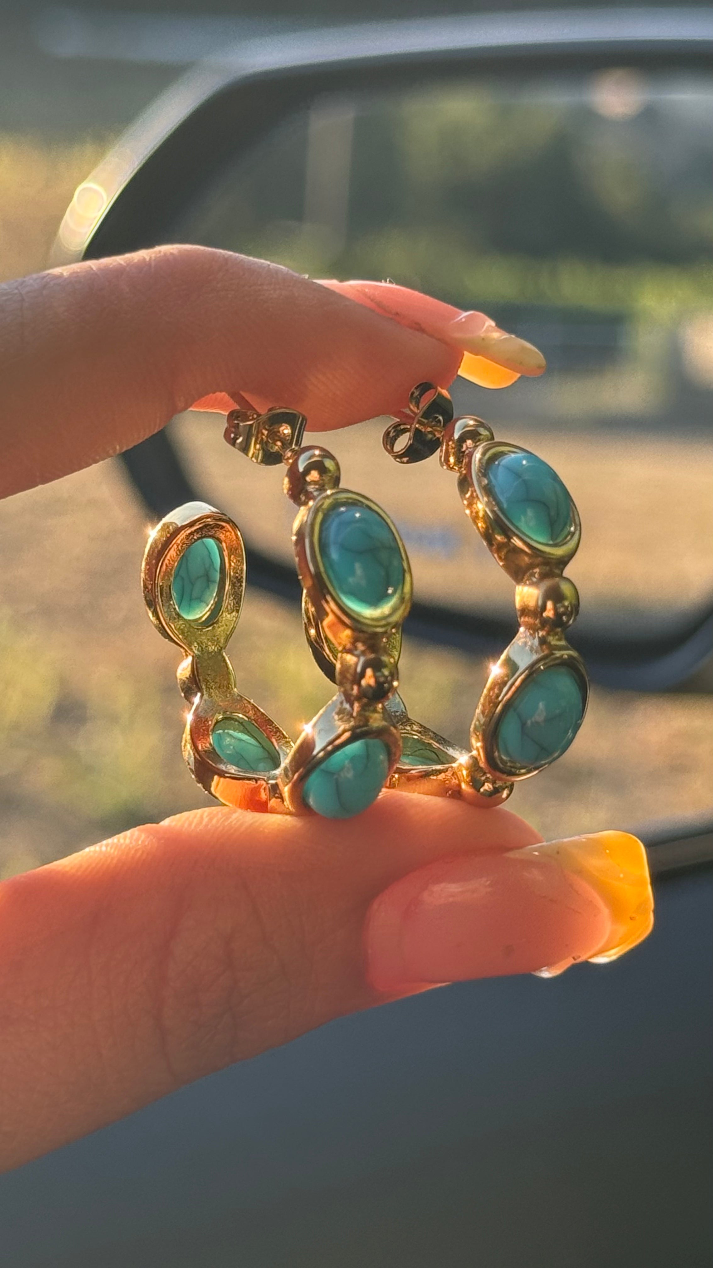 Vaquerita Azul Hoops