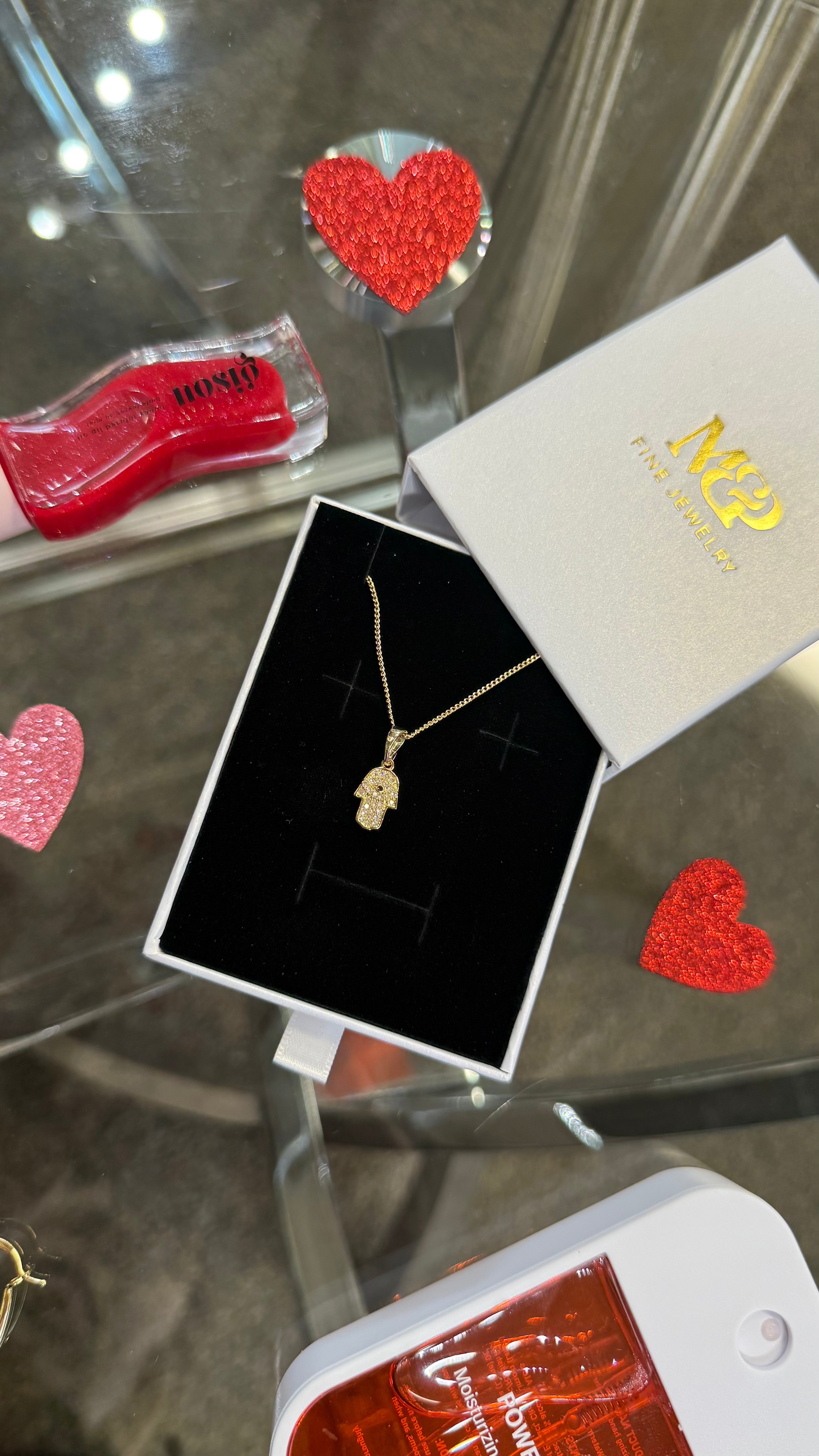 Mini: Evil Eye Hamsa Protection Necklace